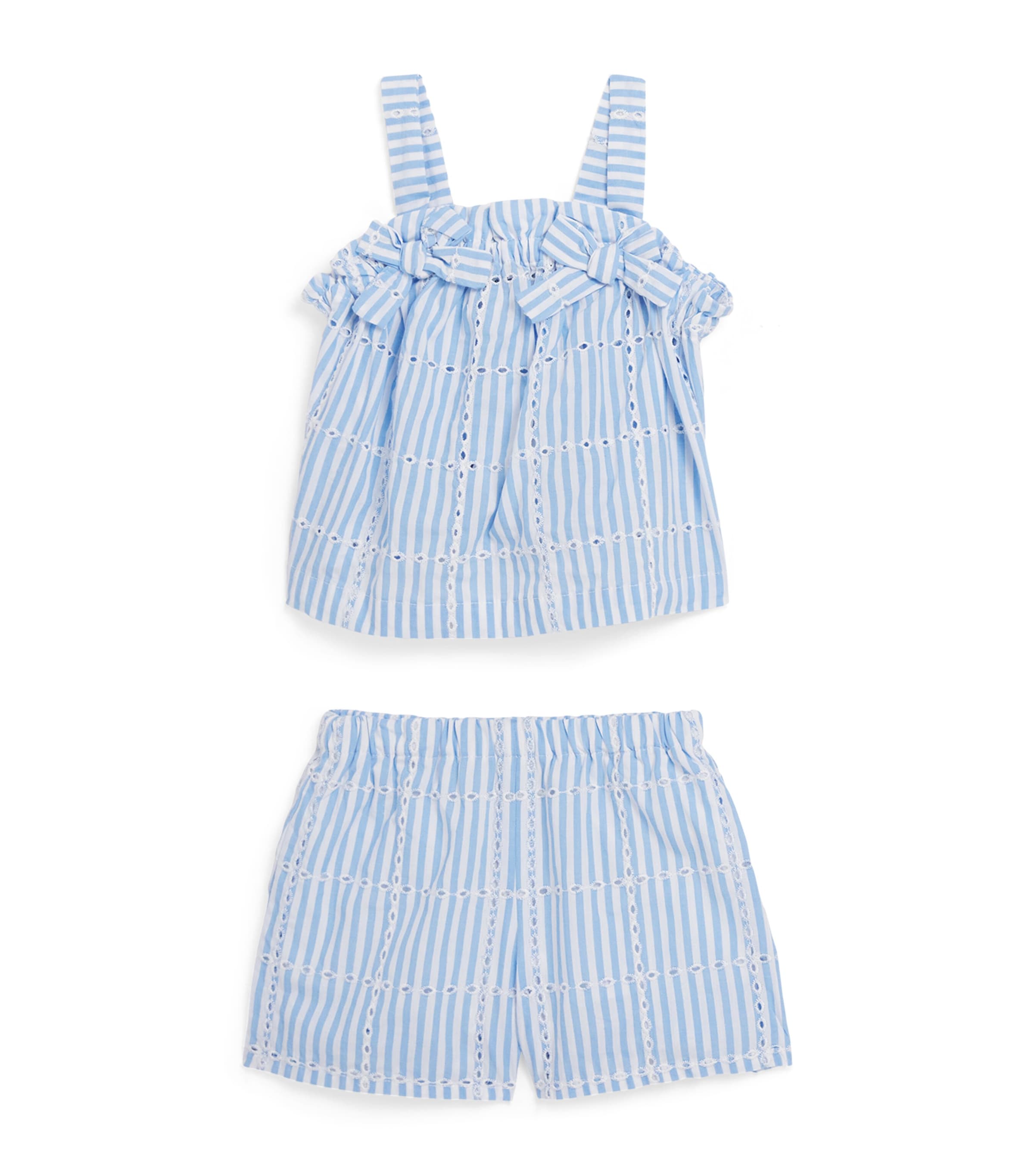 Cotton Stripe Top and Shorts Set (3 Months – 4 Years)