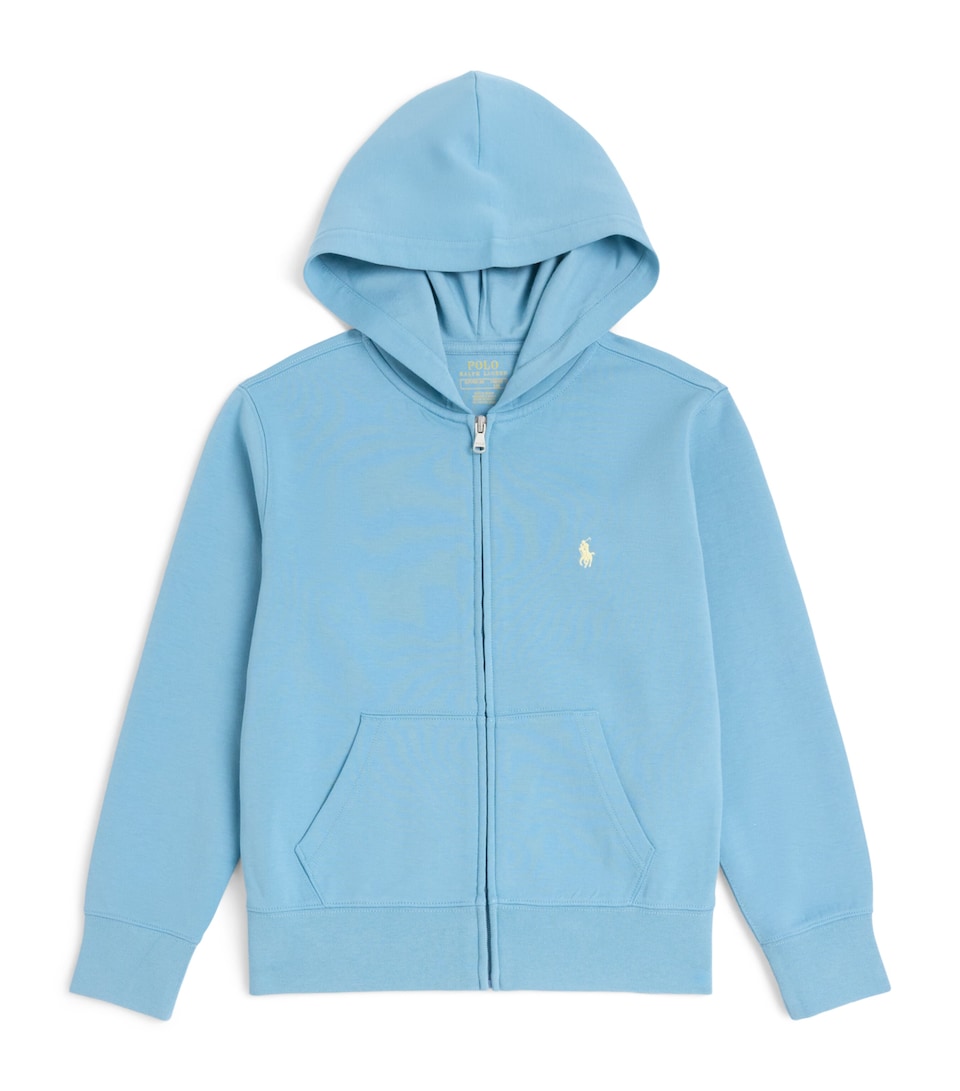 Ralph Lauren Kids Polo Pony Zip-Up Hoodie (6-14 Years) Cassidy Blue