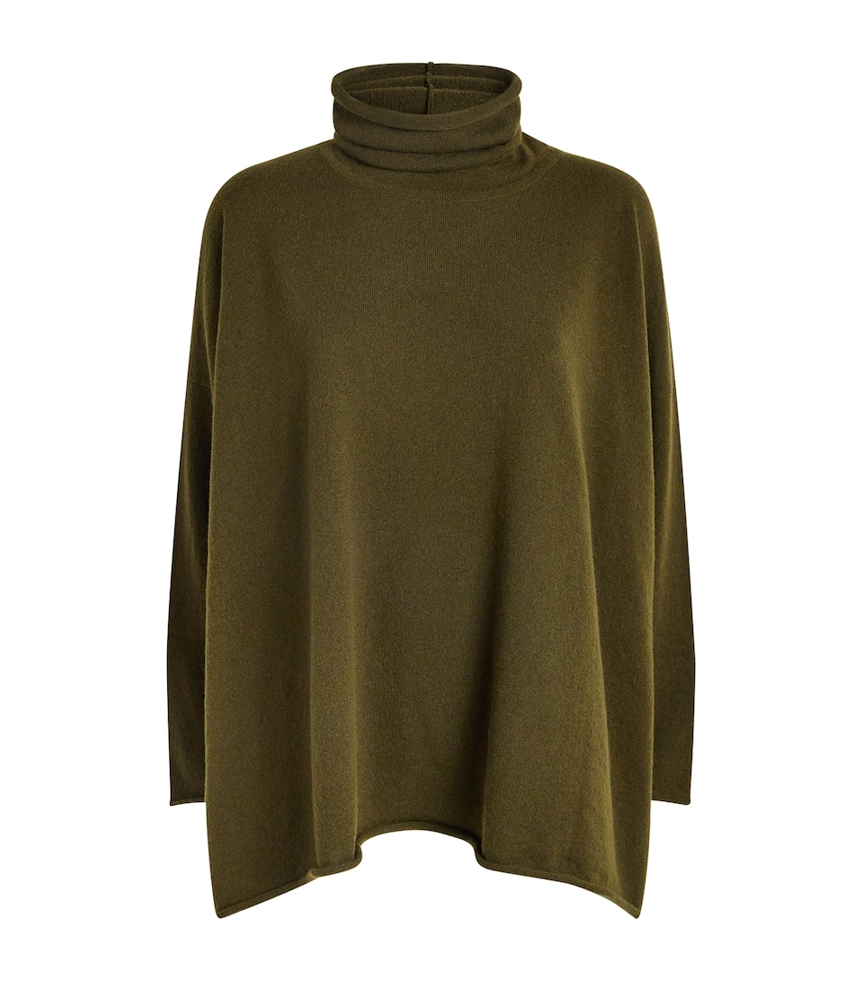 Eskandar Womens Cashmere Rollneck Sweater Lodenbronz