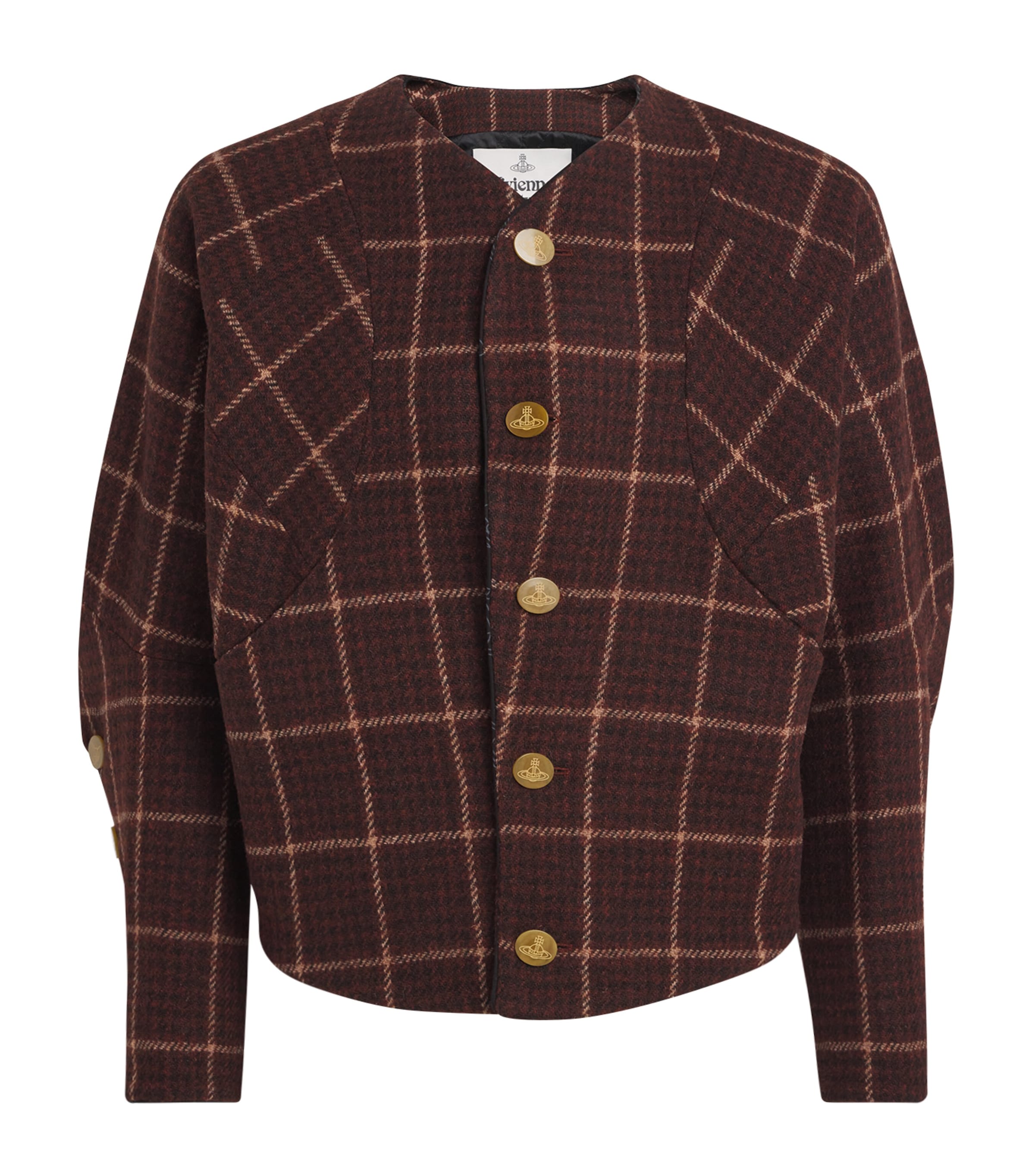Wool Tartan Pourpoint Jacket