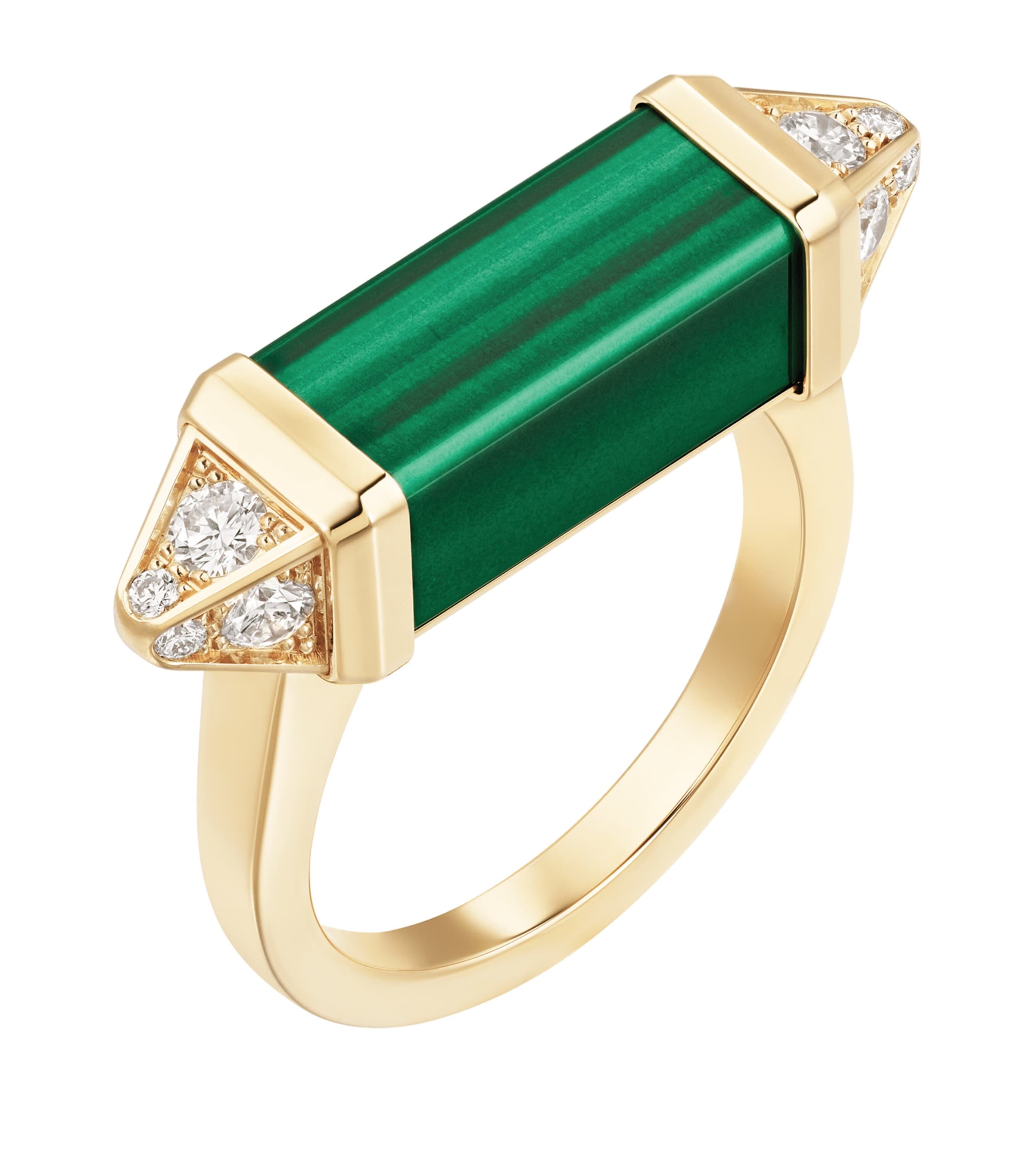 Yellow Gold, Diamond and Malachite Les Berlingots de Cartier Ring