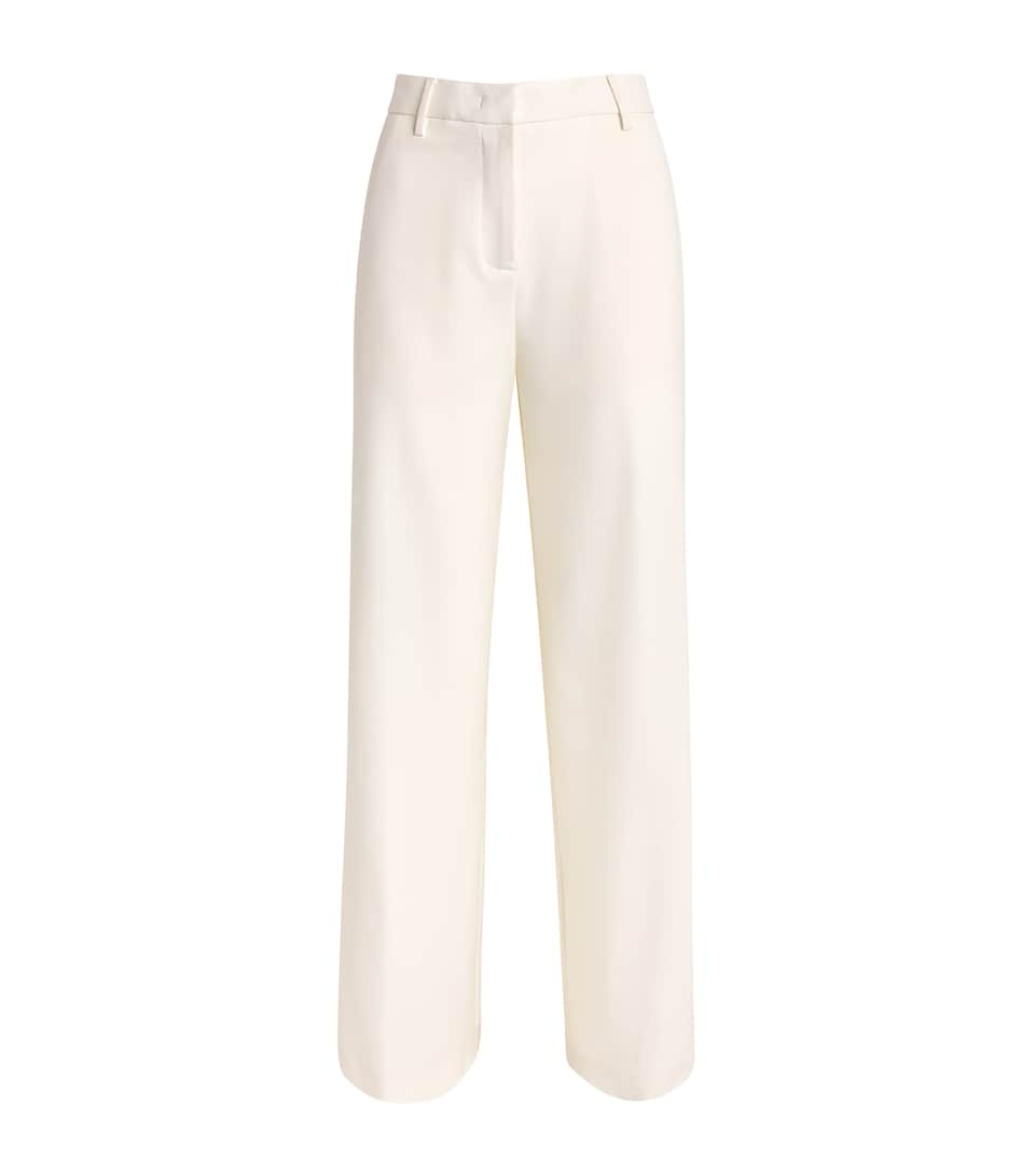 Fabiana Filippi Womens Crepe Tailored Trousers Burro