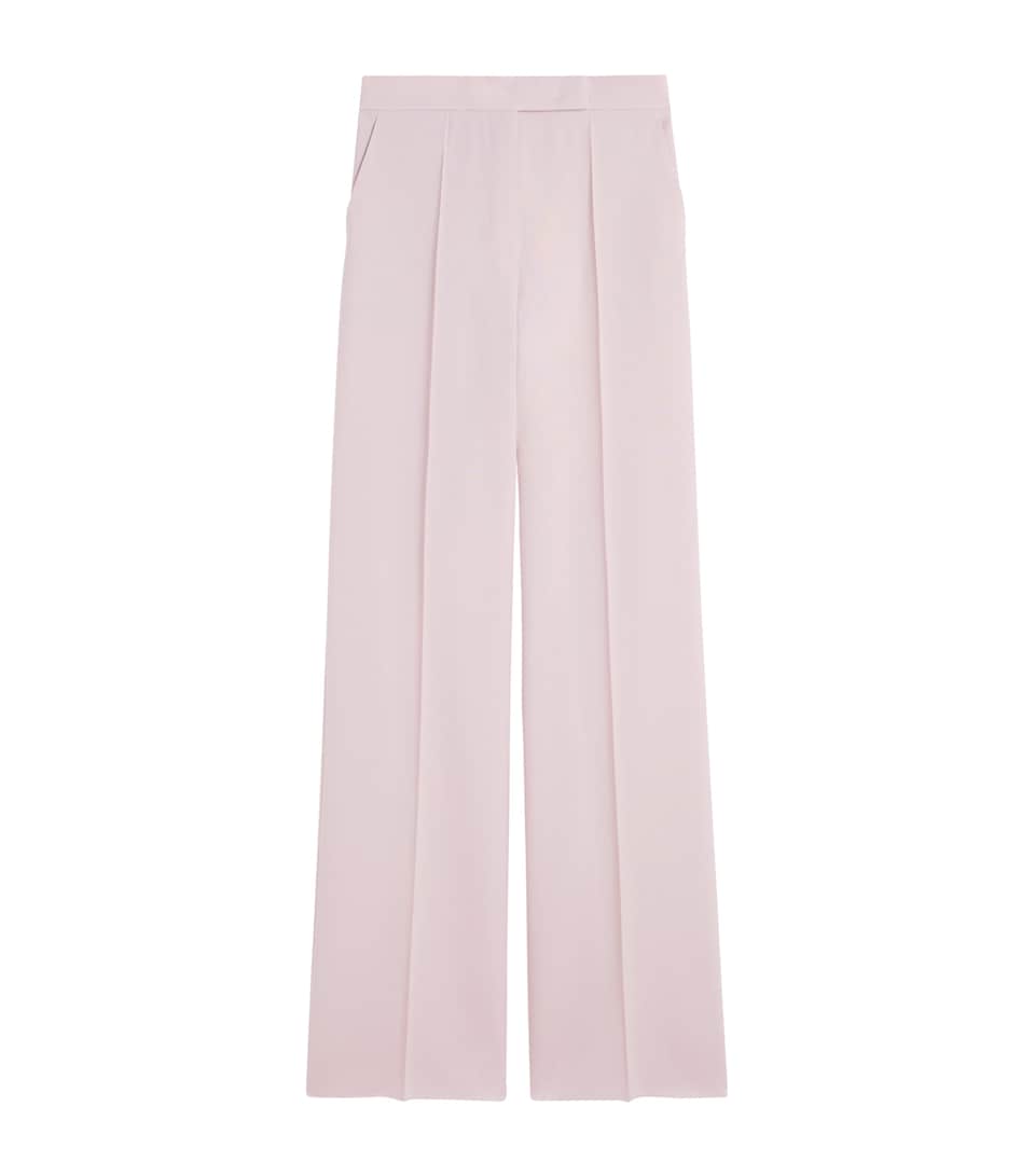 Wool-Silk Tailored Trousers