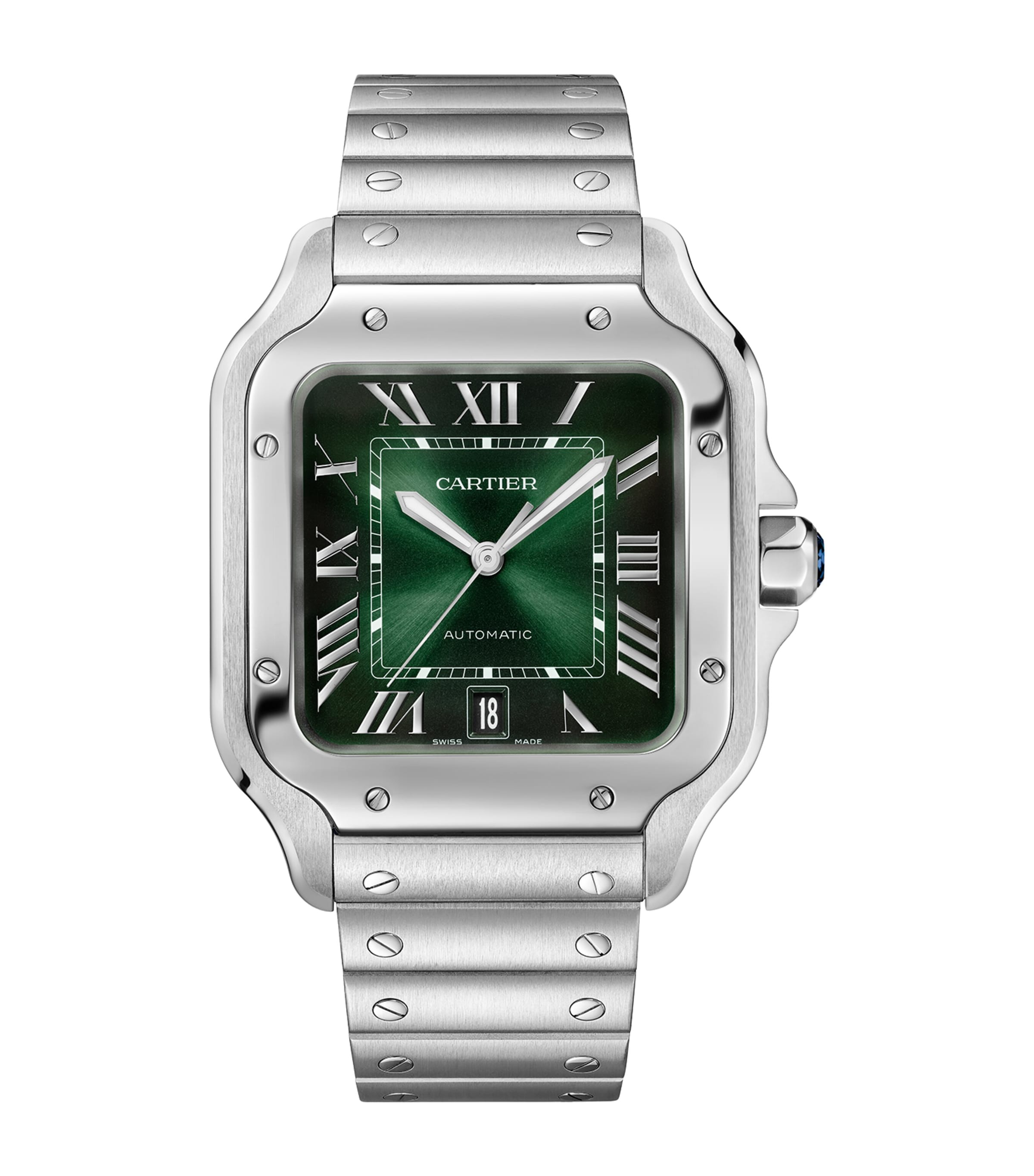 Steel Santos de Cartier Watch 39.8mm