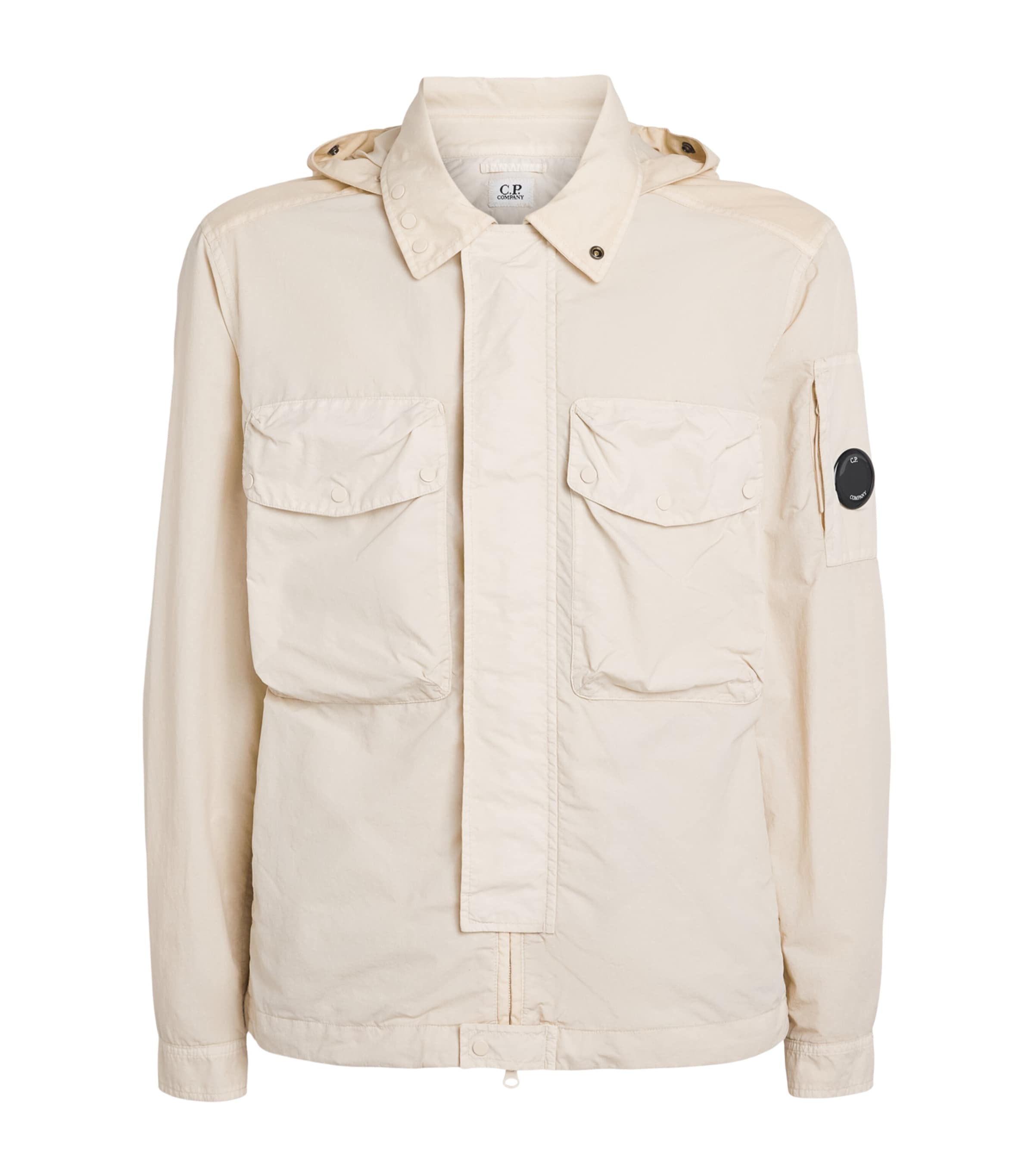 C.P. Company Mens Flatt Goggle Jacket Frozen Dew