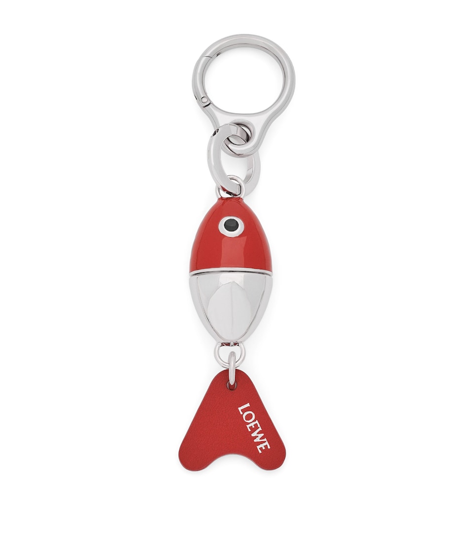 LOEWE x Paula's Ibiza Fishing Lure Charm Red/silver