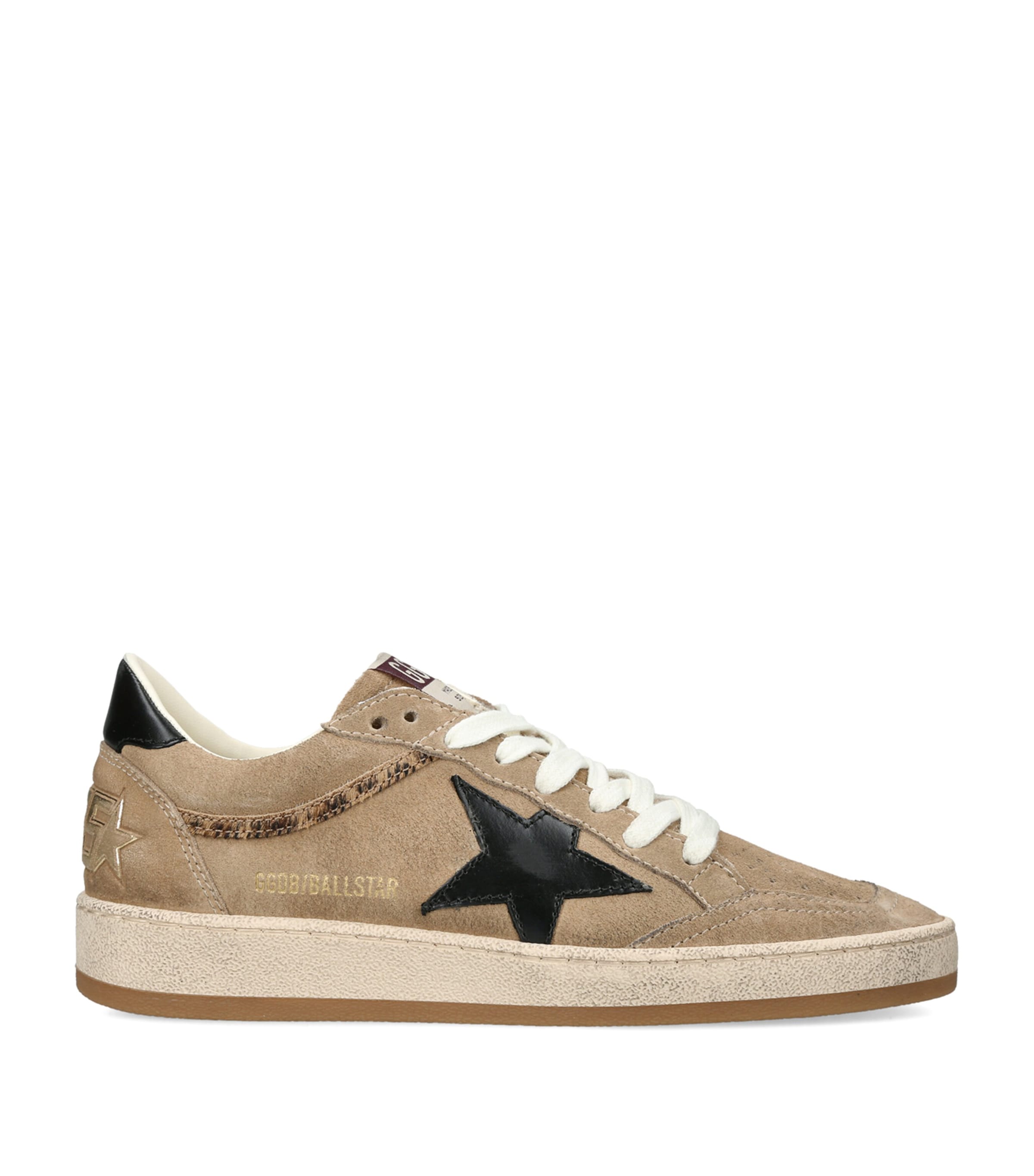 Golden Goose Suede Ball Star Sneakers Beige Comb