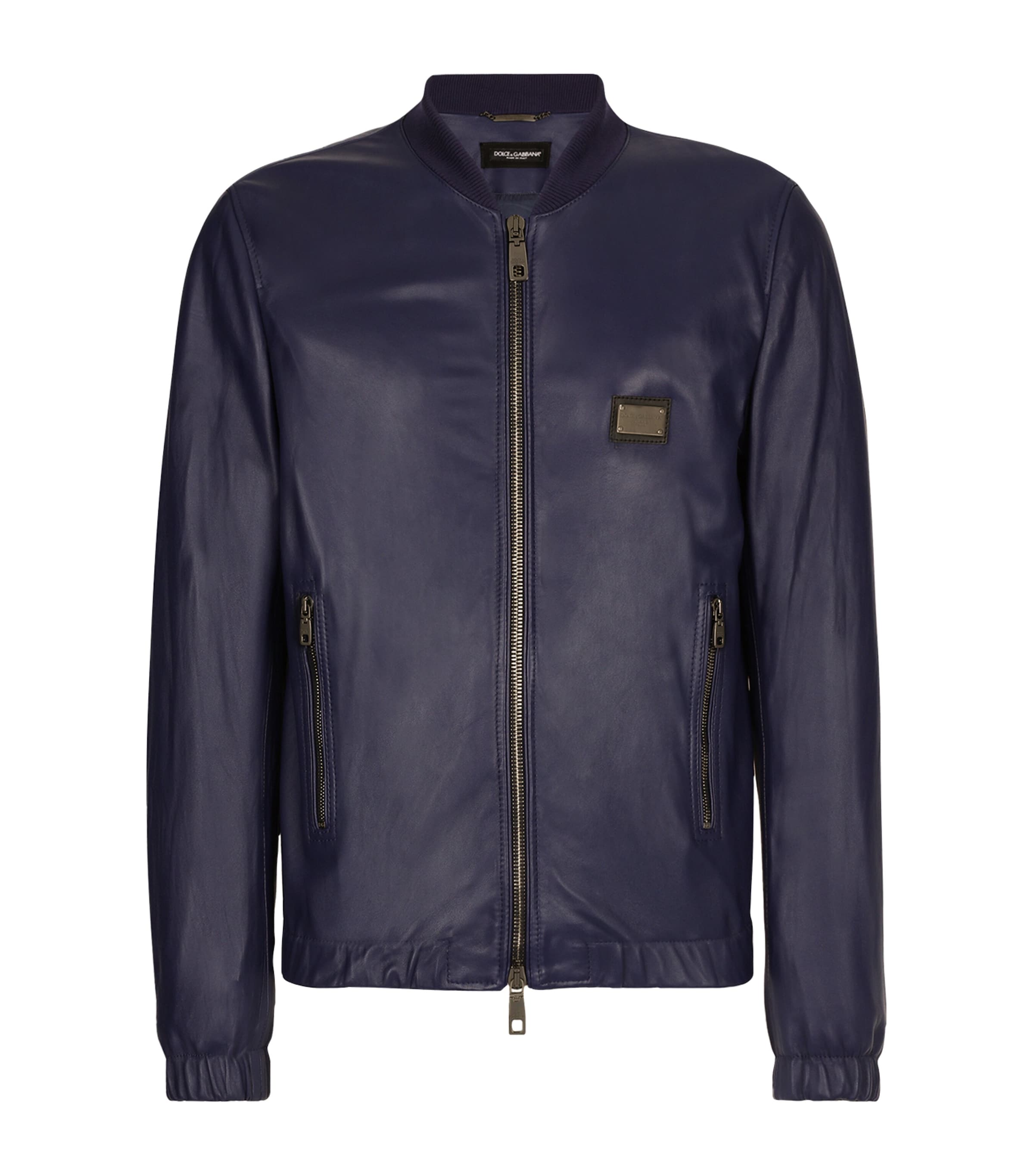 Leather Blouson Jacket