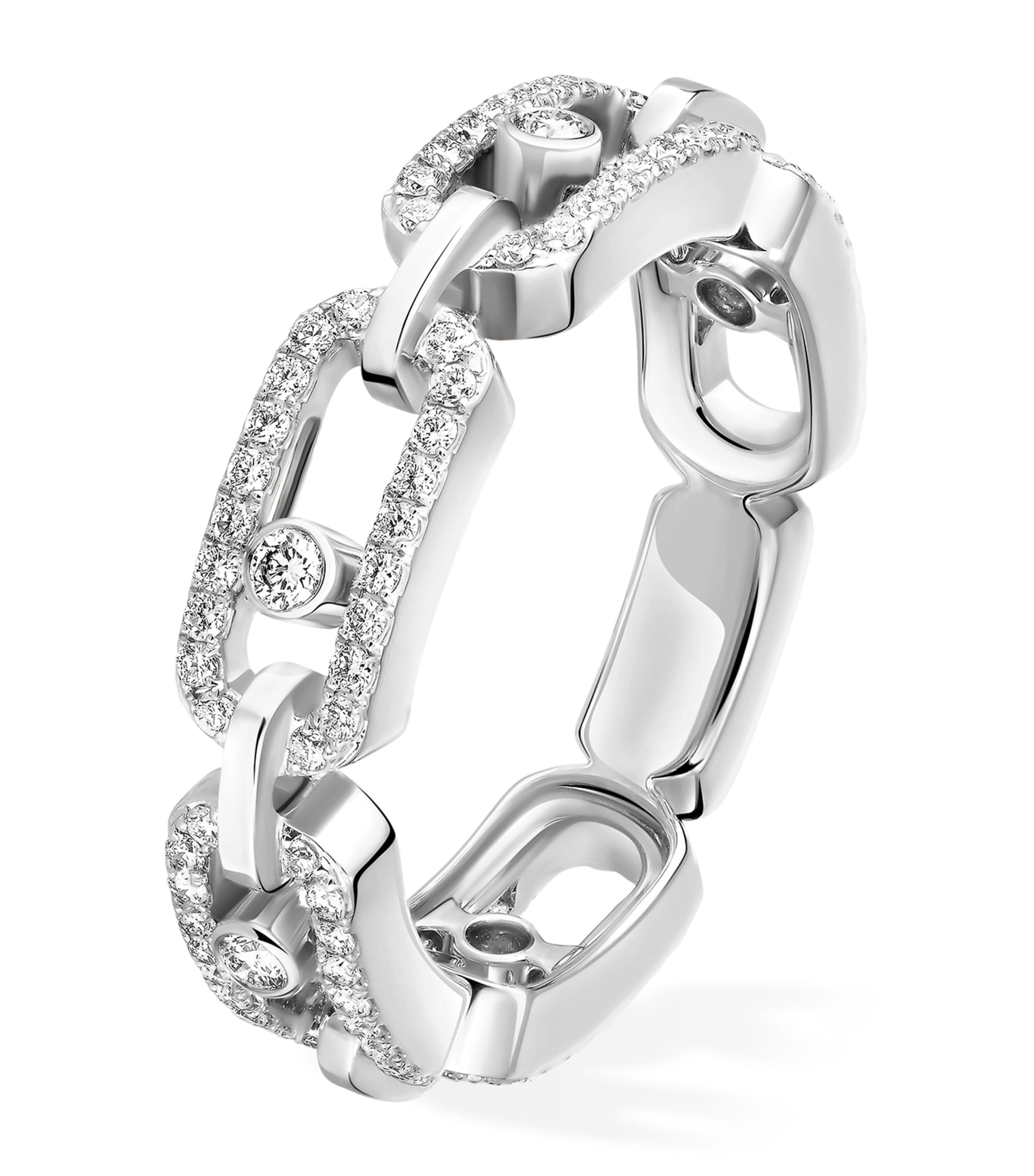 Move Link White Gold and Diamond Ring (0.43ct)