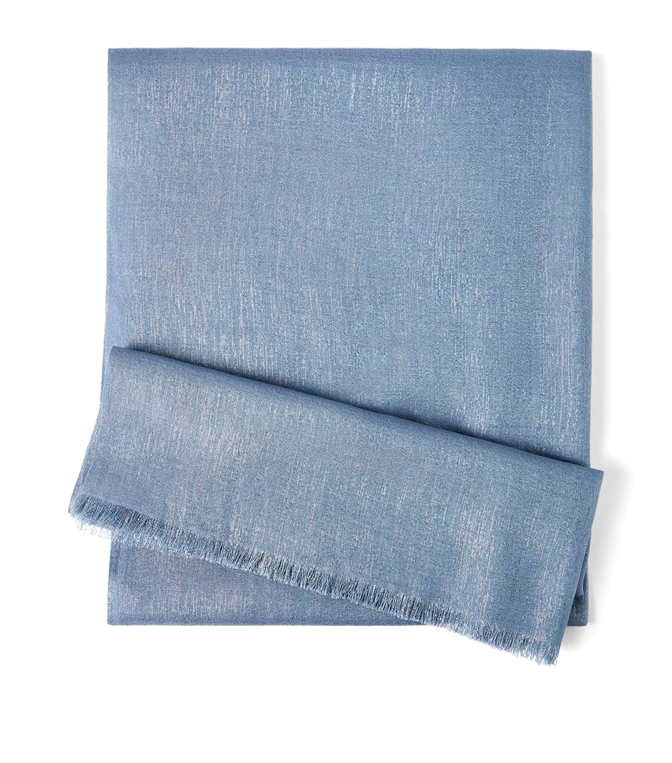 Cashmere-Silk Blend Sparkling Scarf