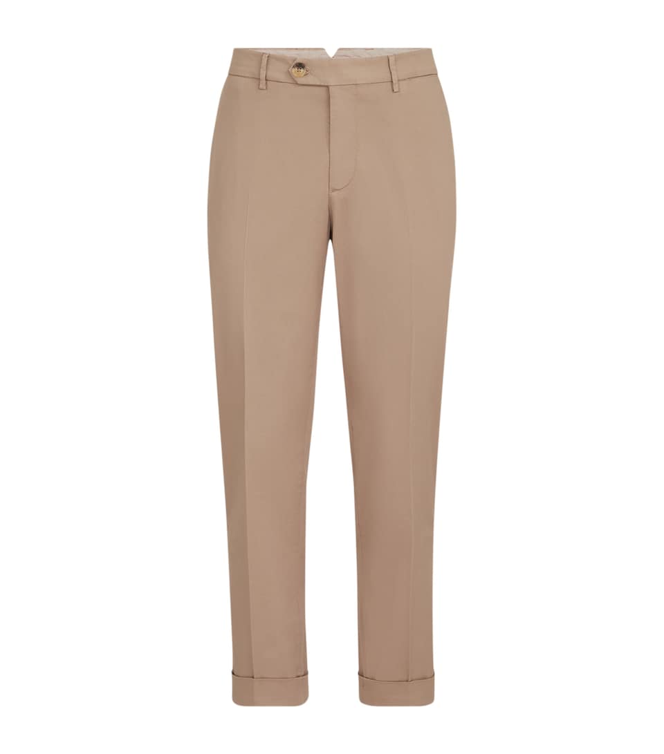 Brunello Cucinelli Mens Pima Cotton Comfort Gabardine Trousers