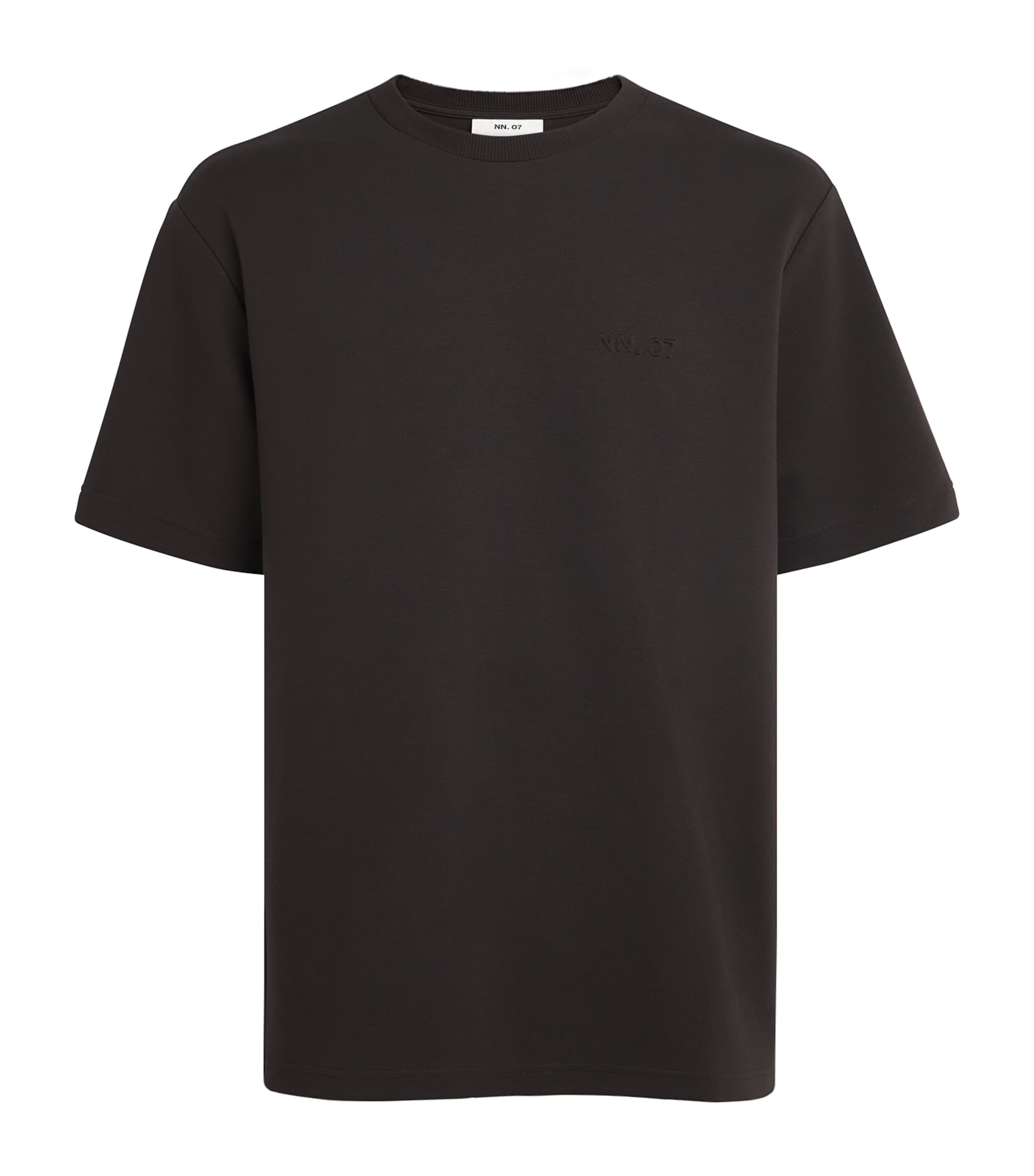 NN.07 Mens Relaxed Logo Nat T-Shirt Deep Truffle