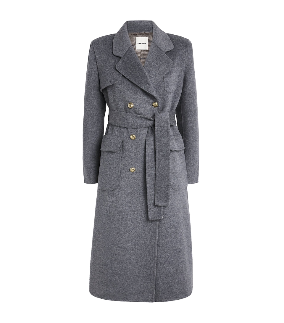 Wool-Blend Double-Faced Coat