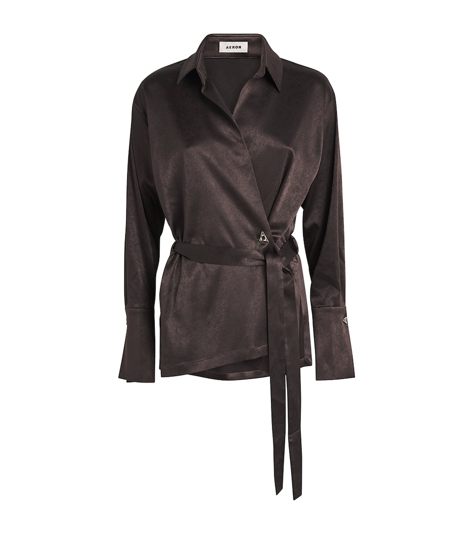 Satin Wrap Neel Shirt