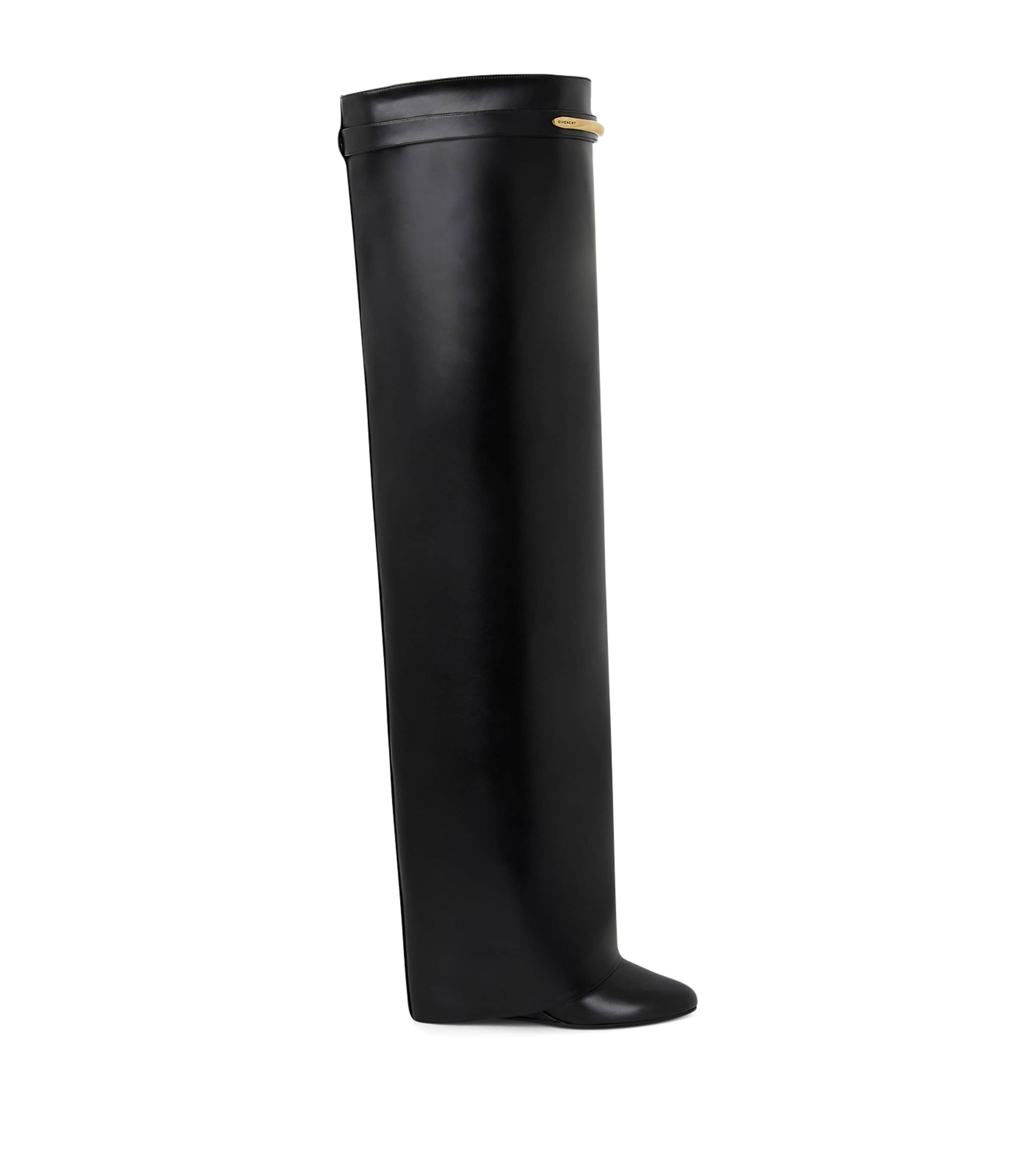 Givenchy Leather Shark Over-the-Knee Boots 90