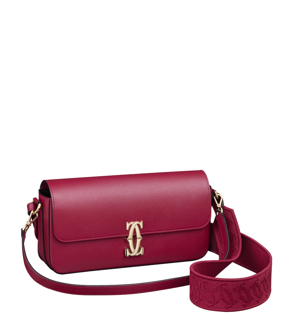 Leather C de Cartier East-West Shoulder Bag