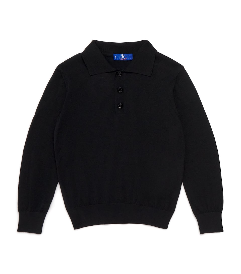 Virgin Wool Polo Shirt (4-16 Years)