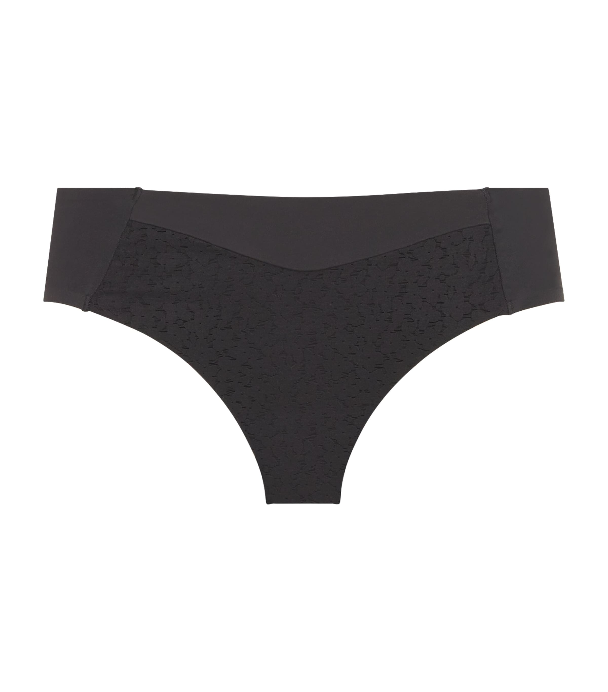 Chantelle Womens Lace-Detail Norah Briefs Black