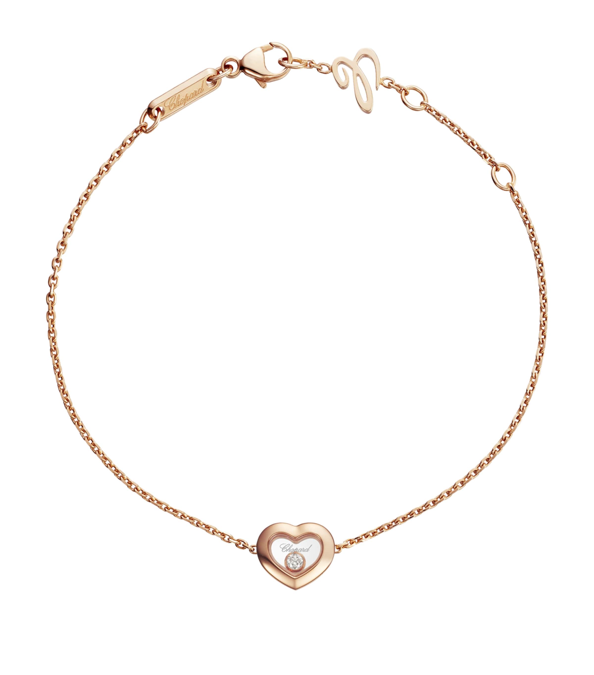 Rose Gold and Diamond Happy Diamonds Icons Bracelet