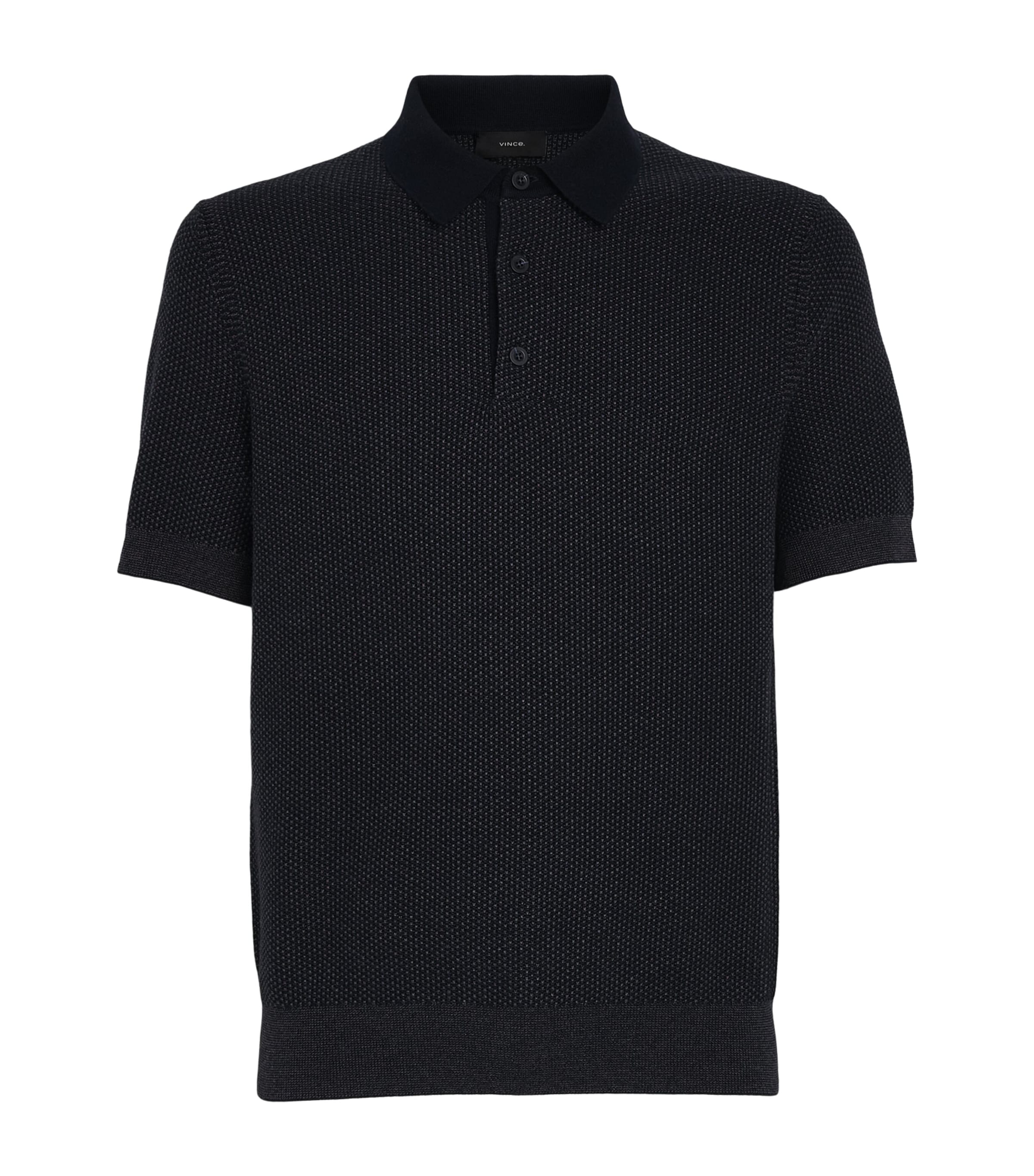 Wool-Blend Jacquard Polo Shirt