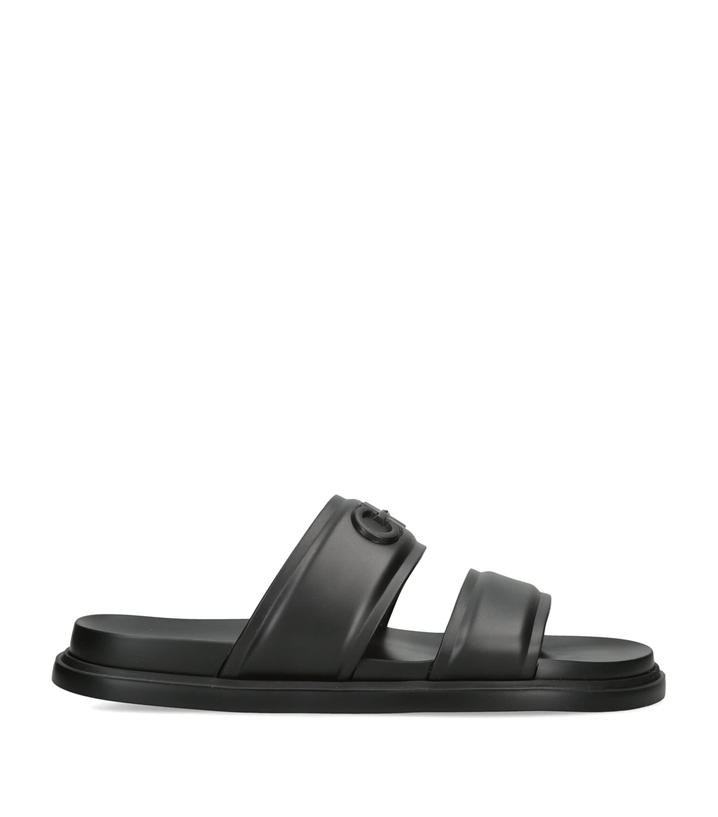 Salvatore Ferragamo Gancini Sandals Black