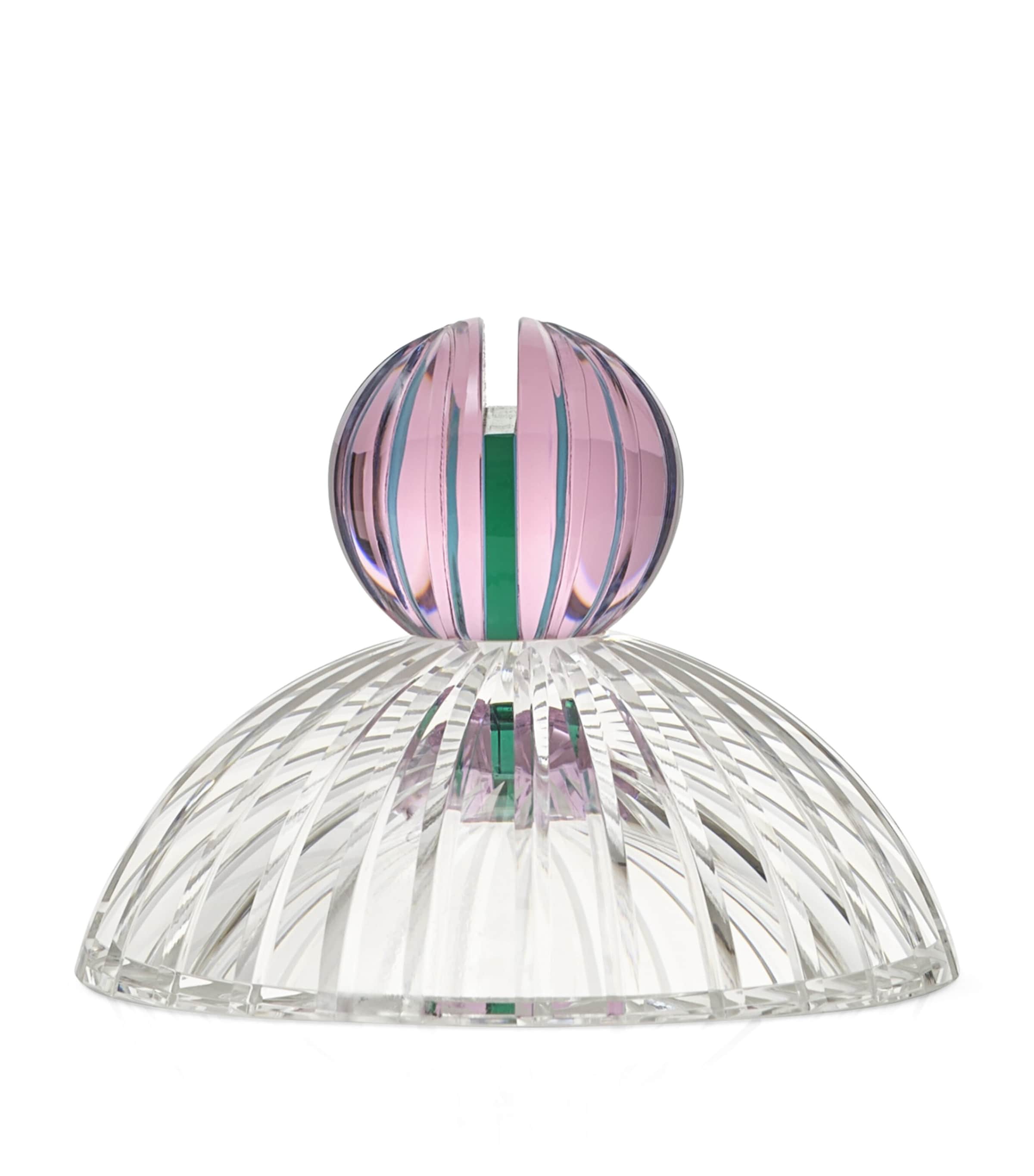 Reflections Copenhagen Crystal Louis Place Card Holder Pink & Clear