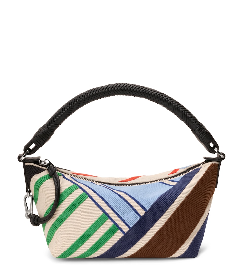 LOEWE Embroidered Cala Top-Handle Bag Ecru/multicolor