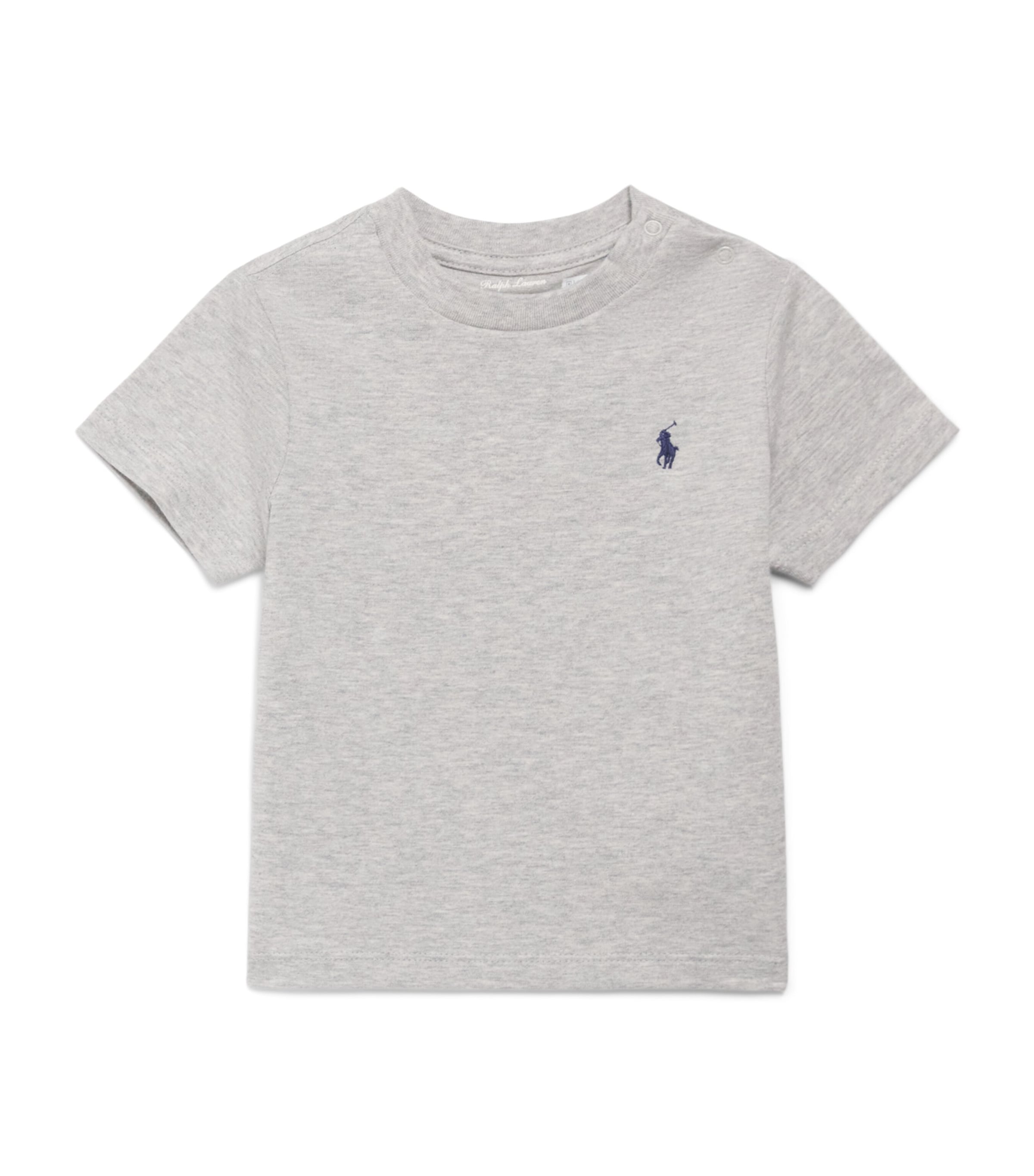 Ralph Lauren Kids Cotton Logo T-Shirt (3-24 Months) Andover Heather