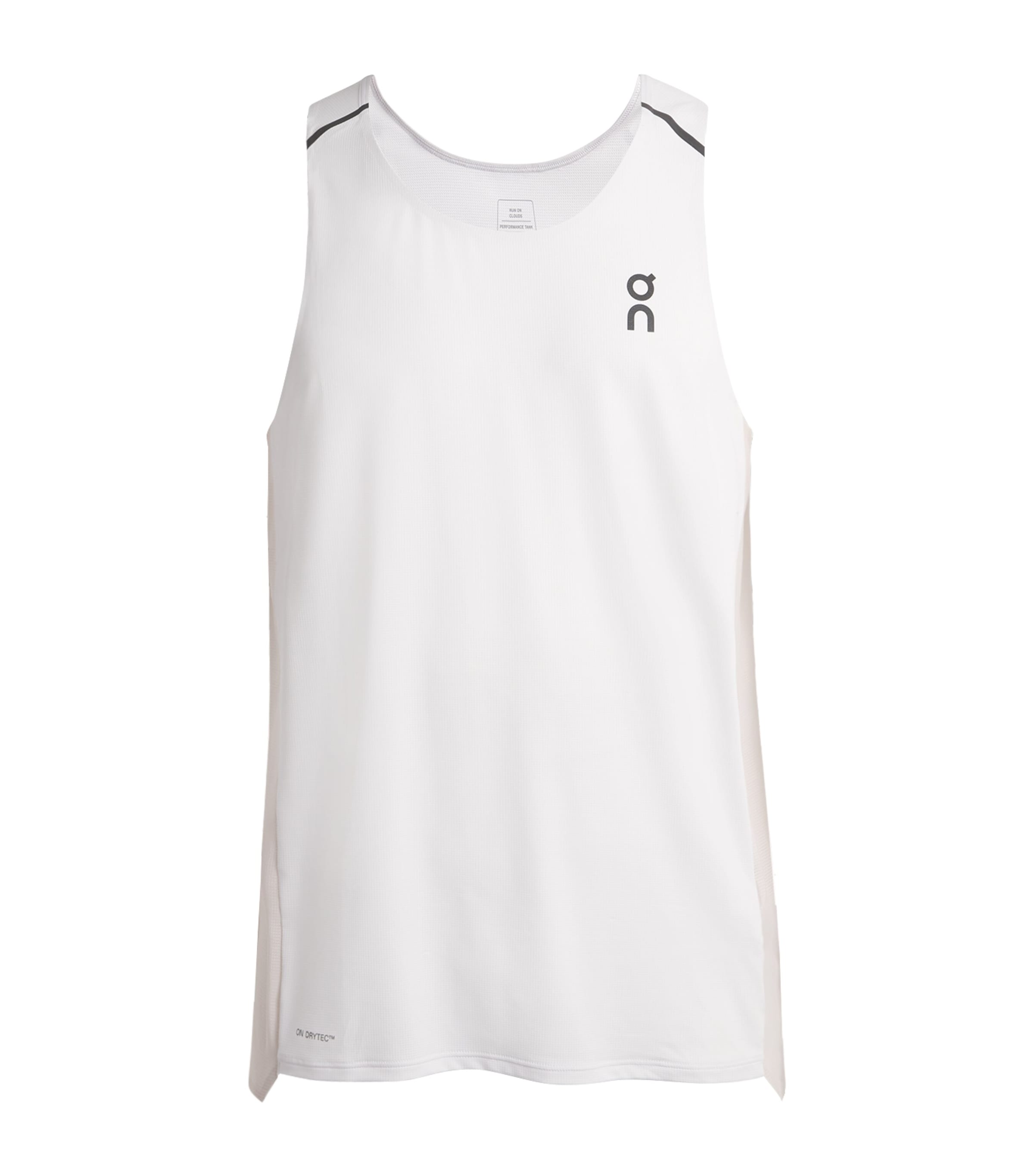 On Mens Performance Tank Top White | Silver