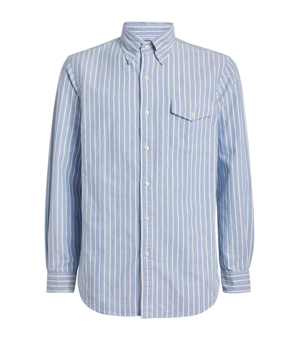 Cotton Stripe Oxford Shirt