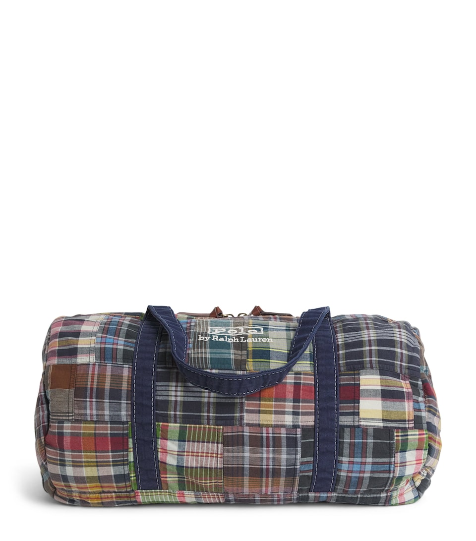 Patchwork Madras Duffle Bag