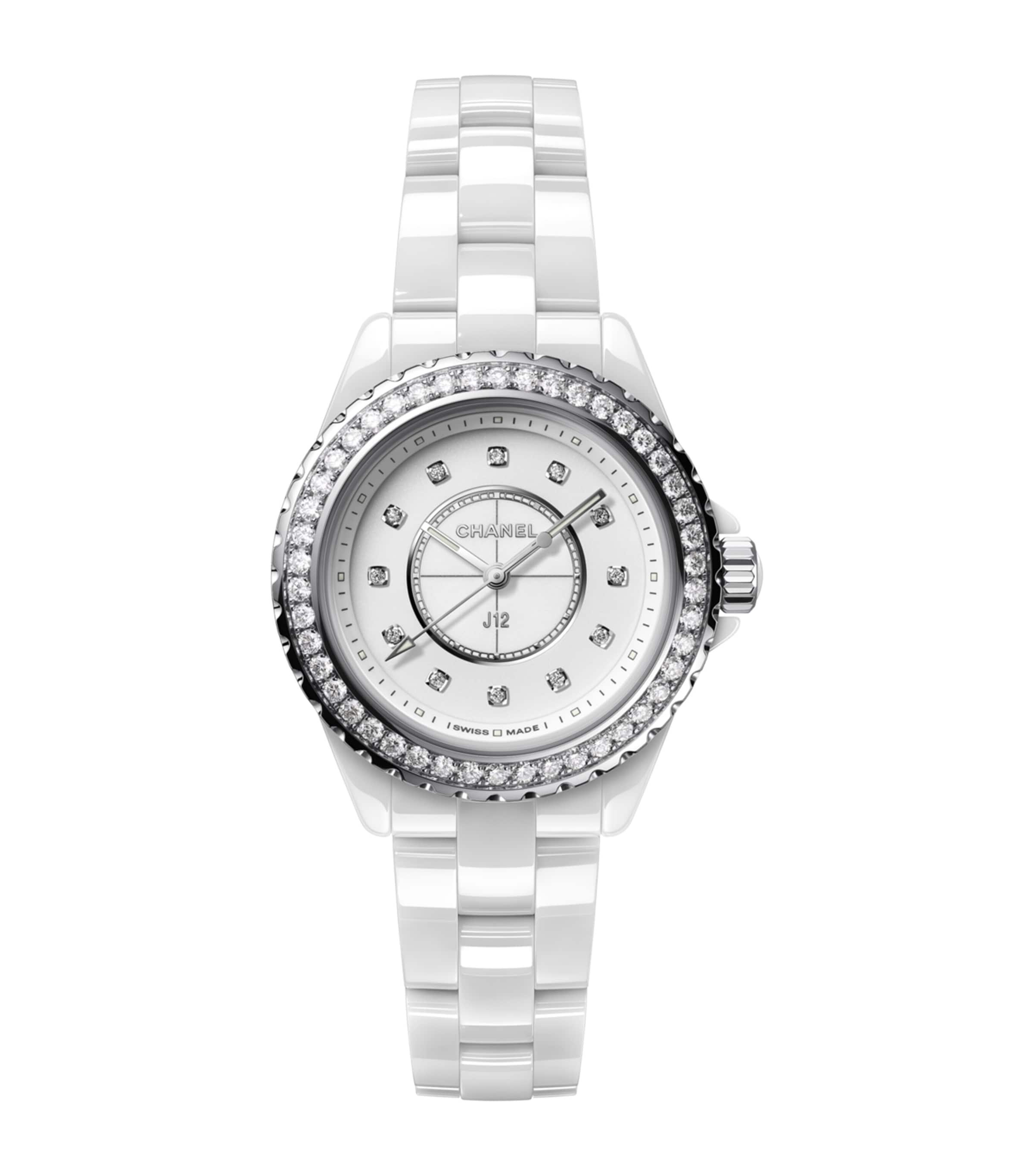 Ceramic and Diamond J12 Watch 33mm