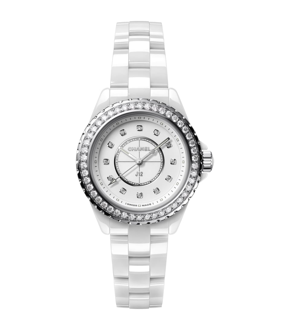 Ceramic and Diamond J12 Watch 33mm
