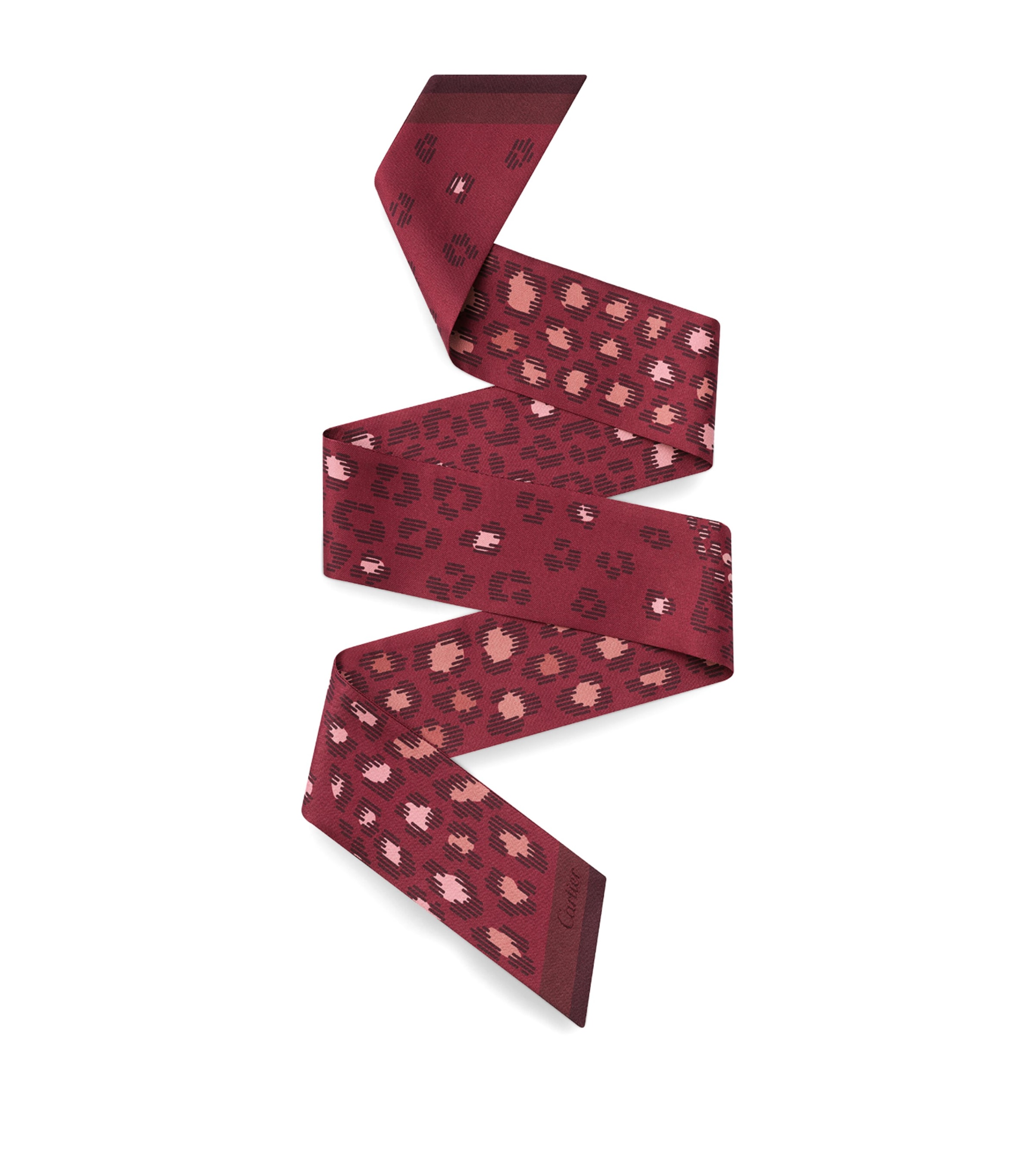 Silk Panthère Dots Bandeau Scarf