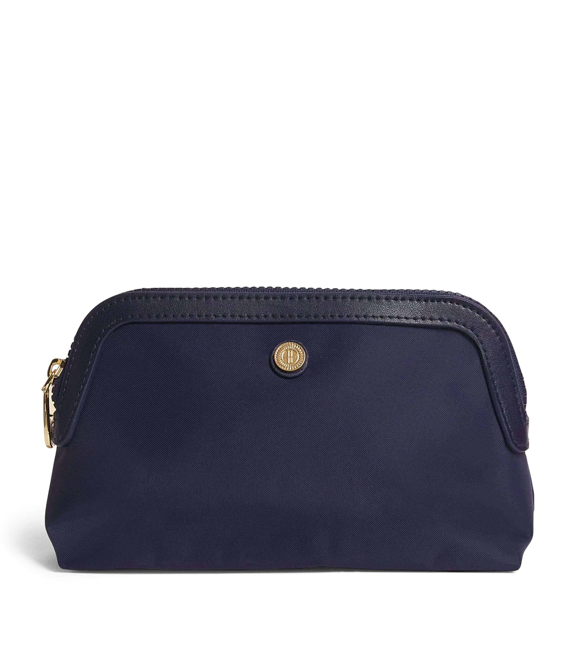 Harrods Small Nylon Wash Bag Navy