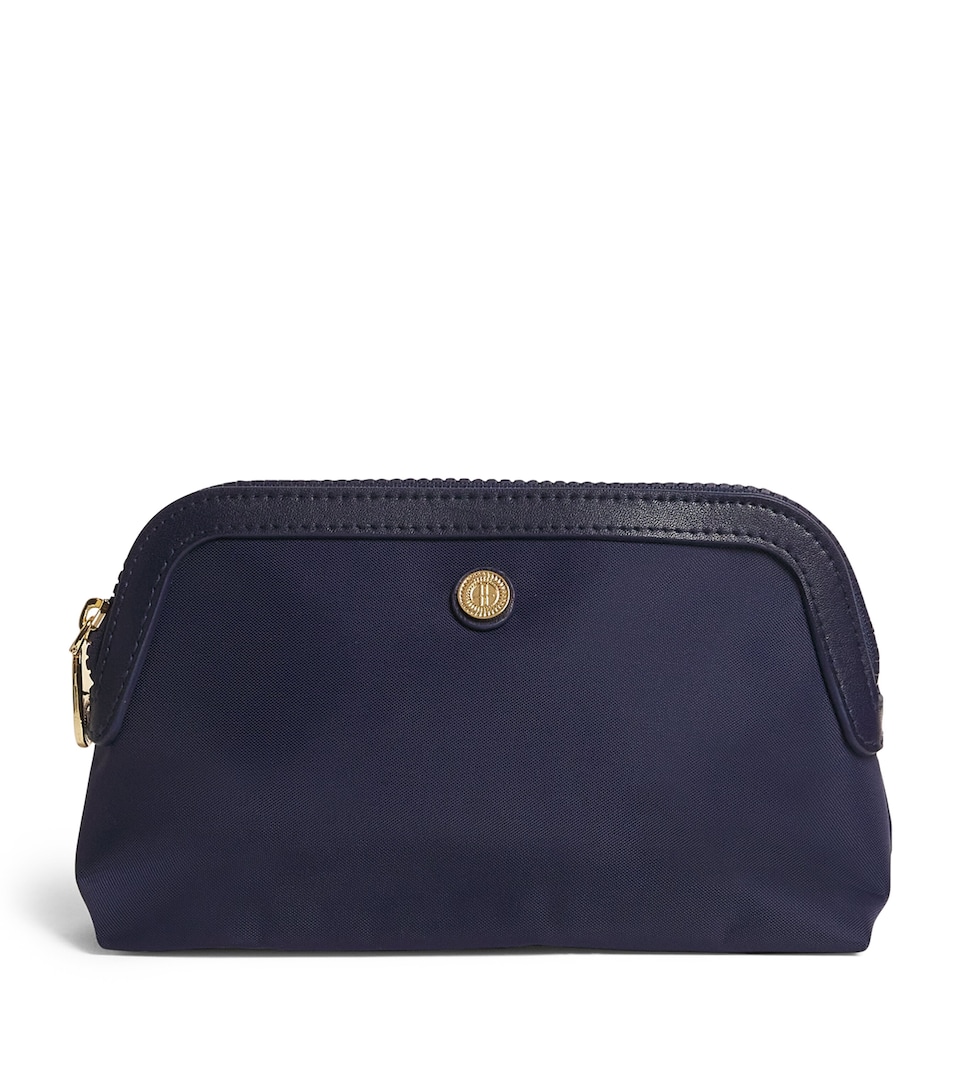 Harrods Small Nylon Wash Bag Navy