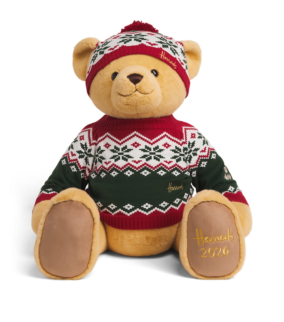 Harrods Christmas Bear 2026 Henry (91.5cm) Green
