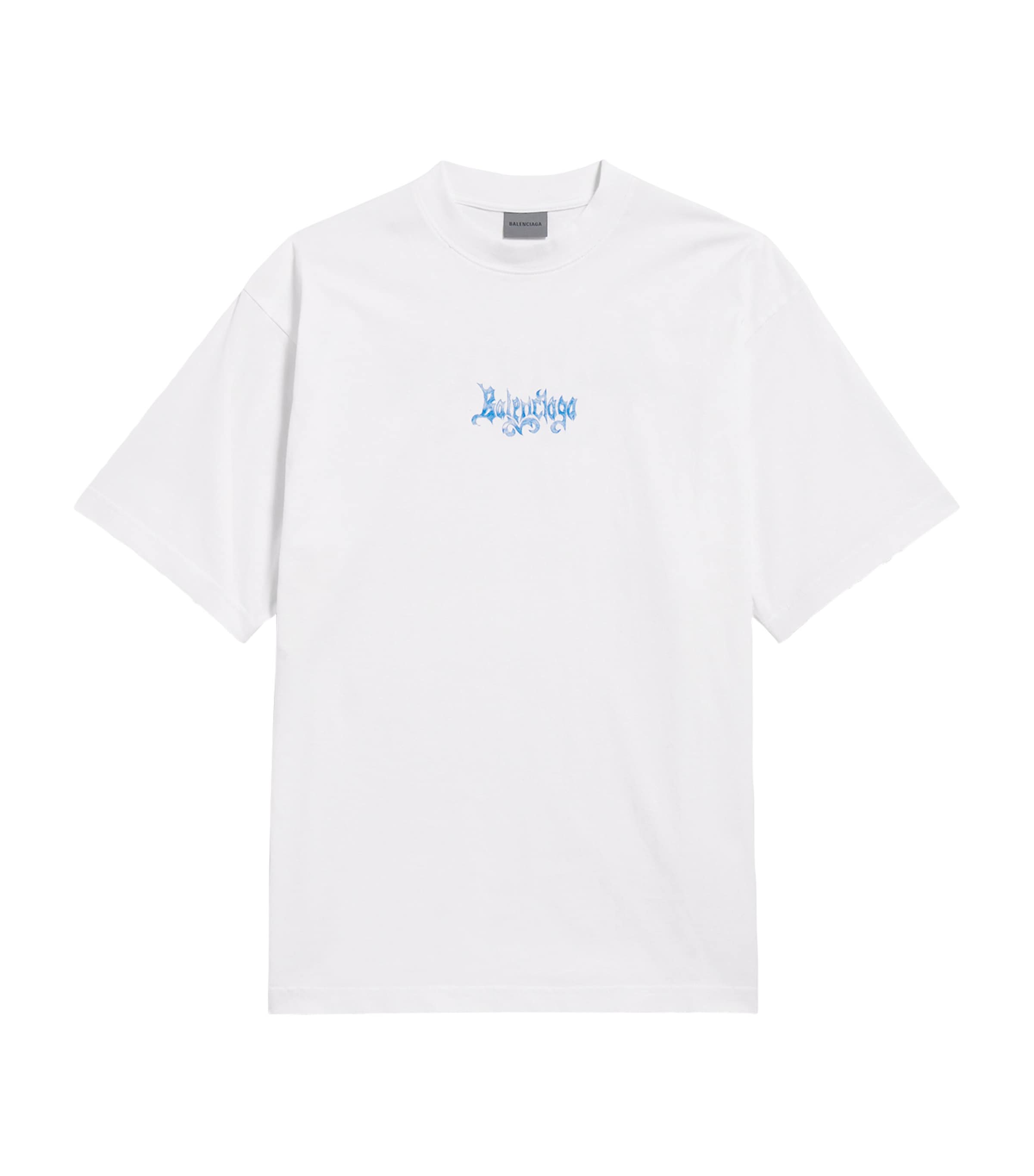 Balenciaga Mens Logo Print Oversized T-Shirt
