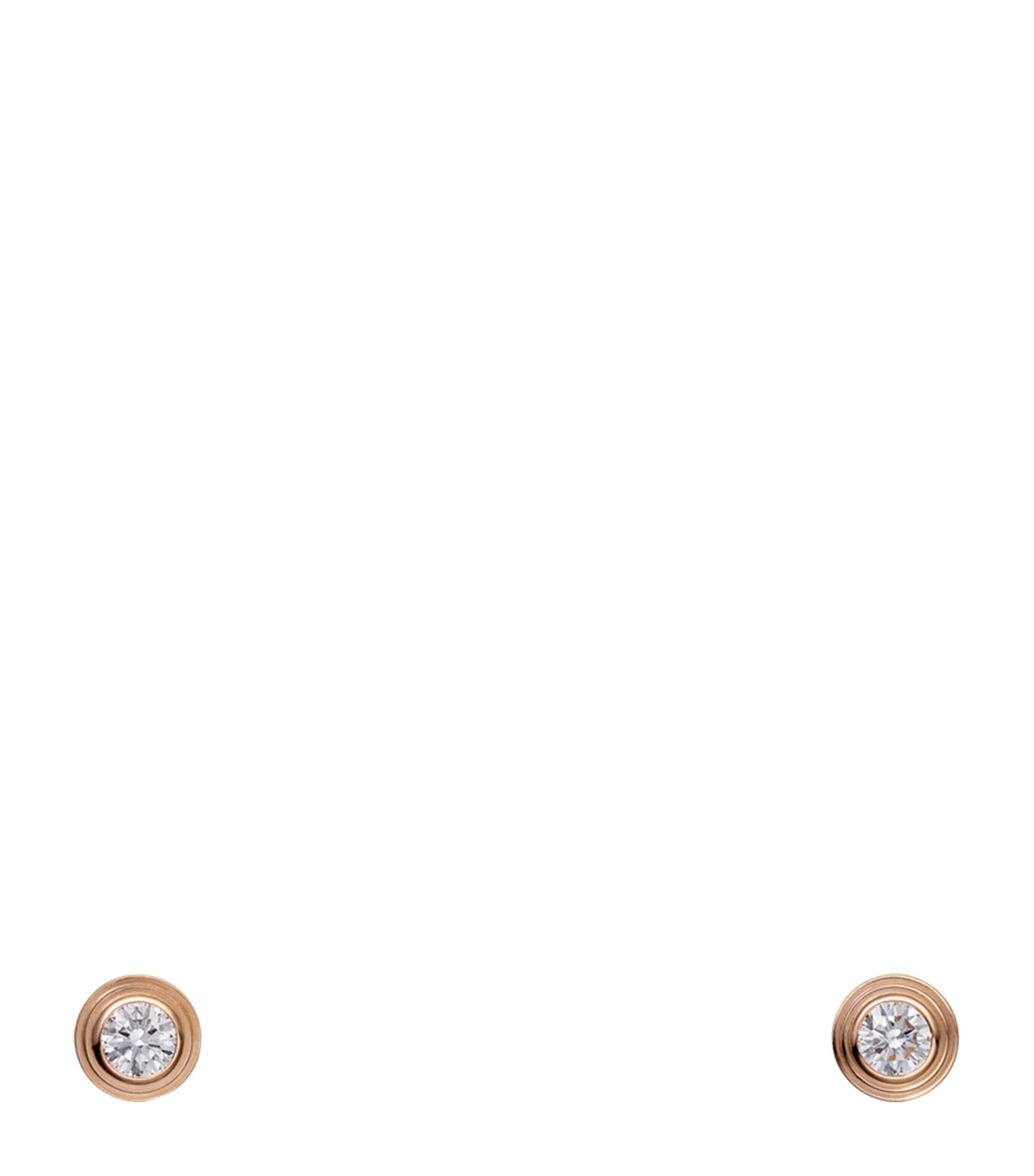 Cartier Extra-Small Rose Gold and Diamond Cartier d'Amour Earrings Rose Gold