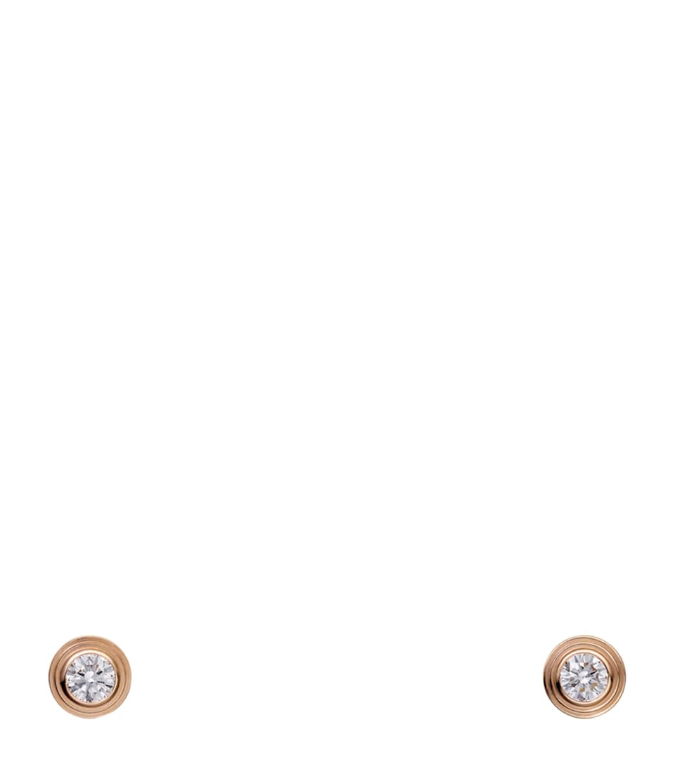 Cartier Extra-Small Rose Gold and Diamond Cartier d'Amour Earrings Rose Gold