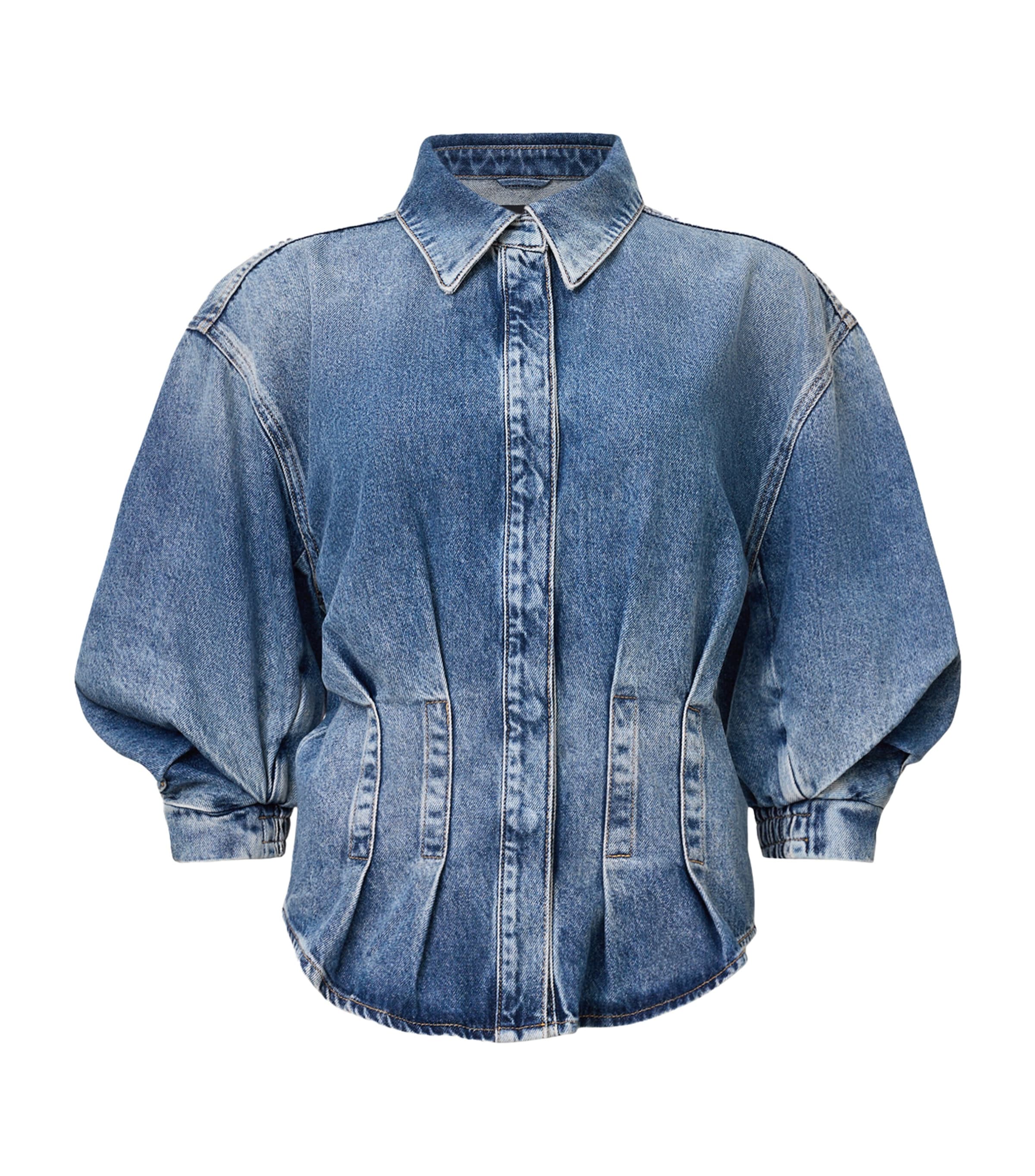 AllSaints Womens Denim Nancy Shirt Vintage Indigo
