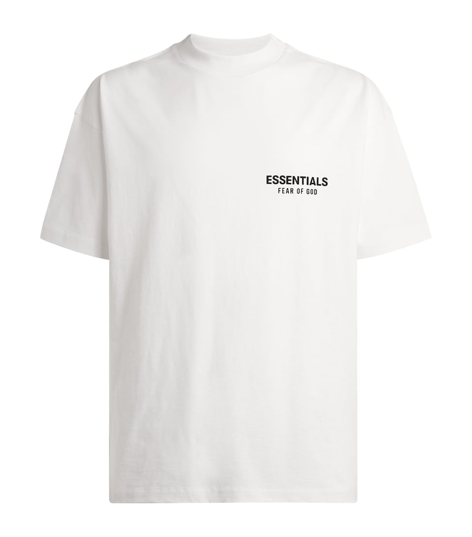 FEAR OF GOD ESSENTIALS Mens Classic Fit T-Shirt Bright White