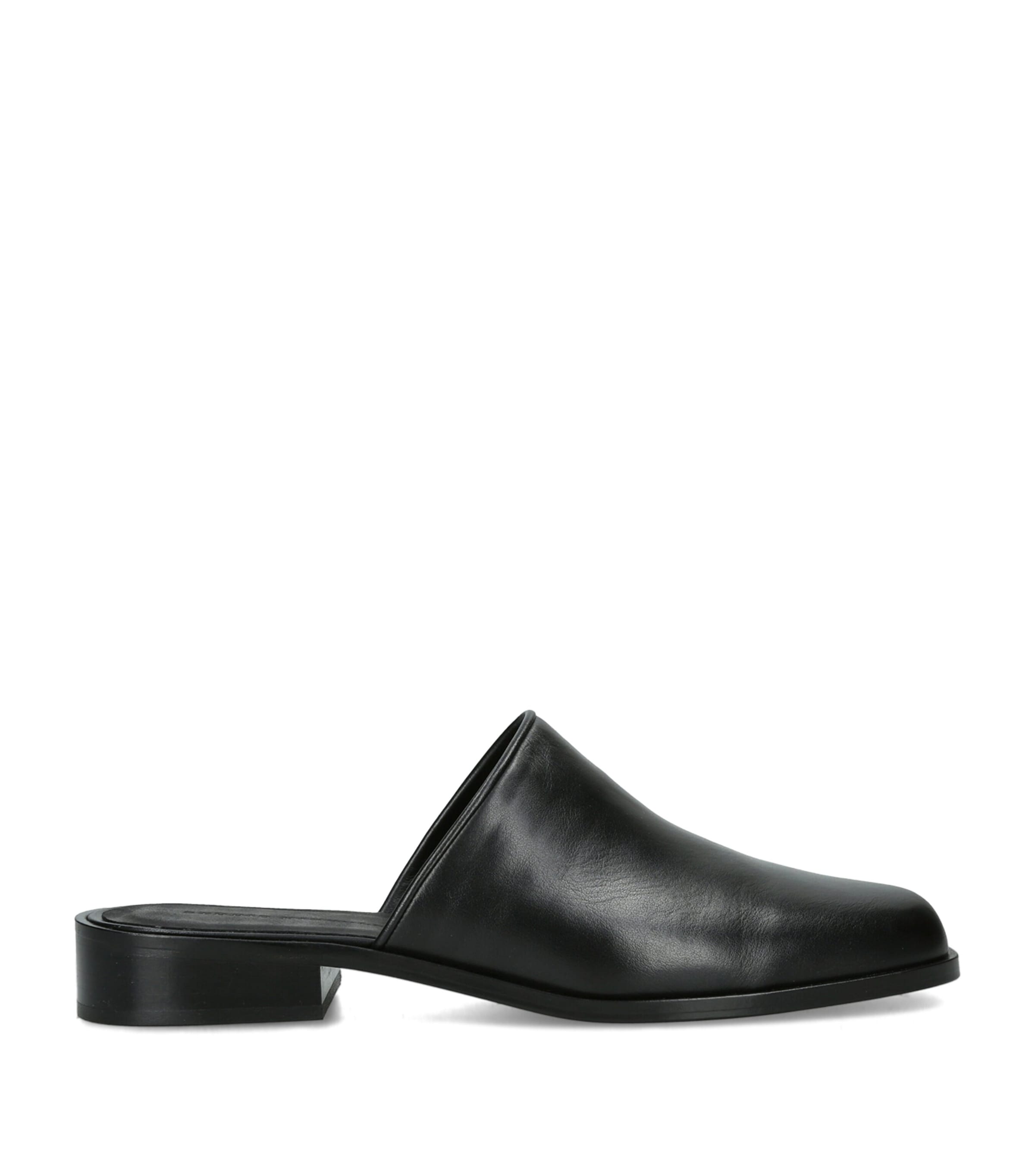 Studio Nicholson Soft Leather Mules Black