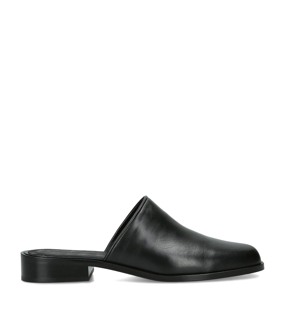 Studio Nicholson Soft Leather Mules Black