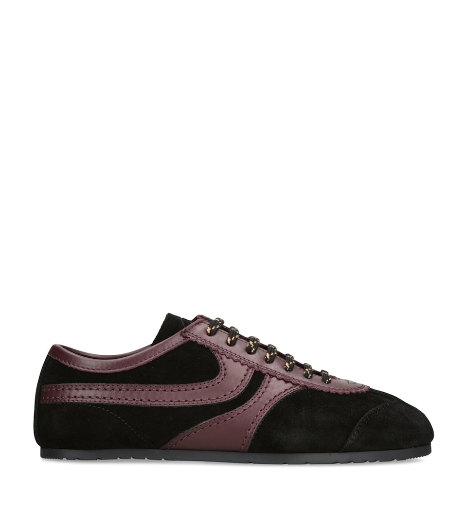 DRIES VAN NOTEN Suede Dustin Sneakers Blk/brown