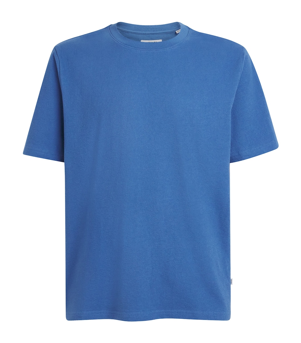 Wax London Mens Organic Cotton Dean T-Shirt French Blue