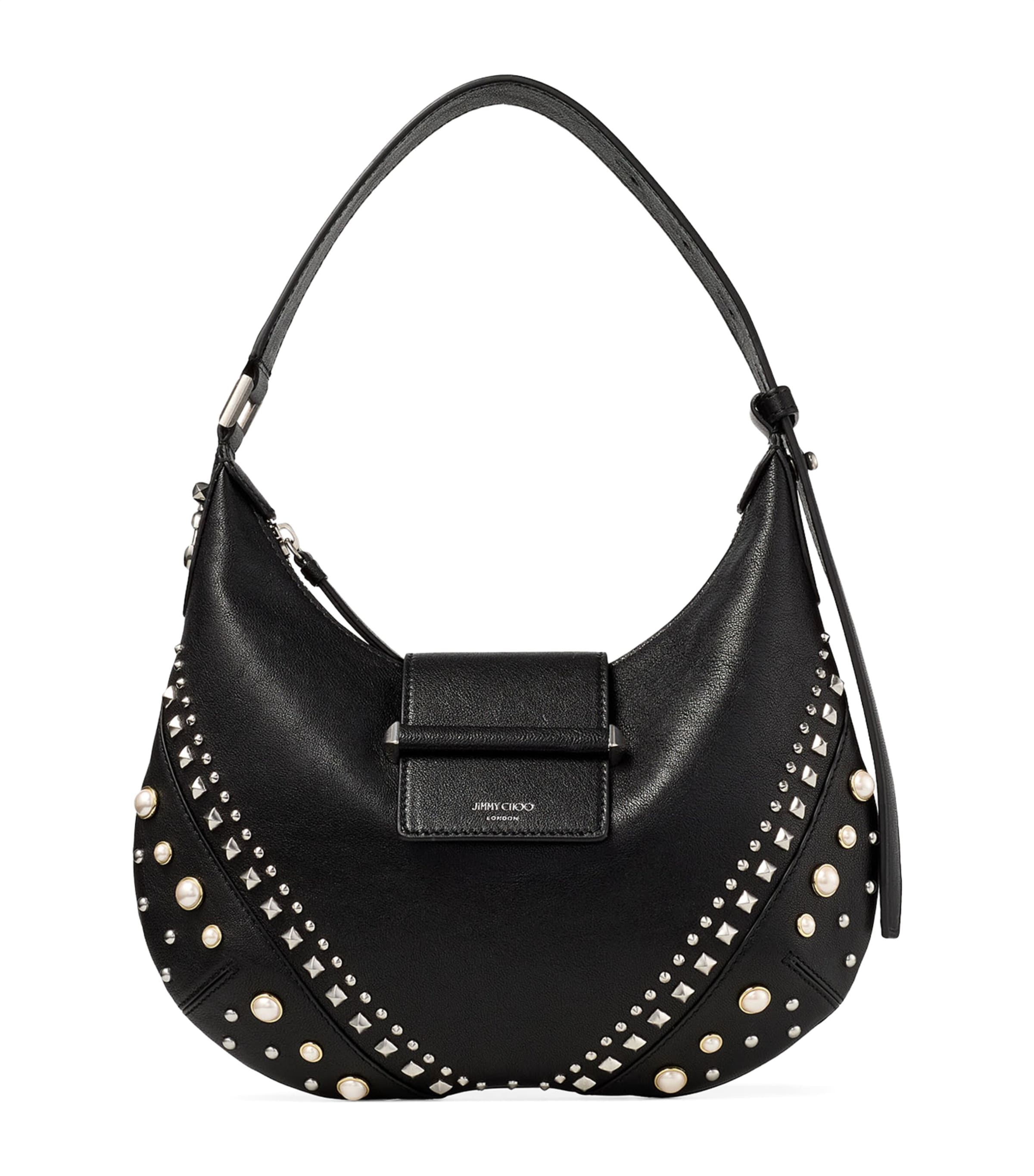 Small Studded Leather Bar Shoulder Bag
