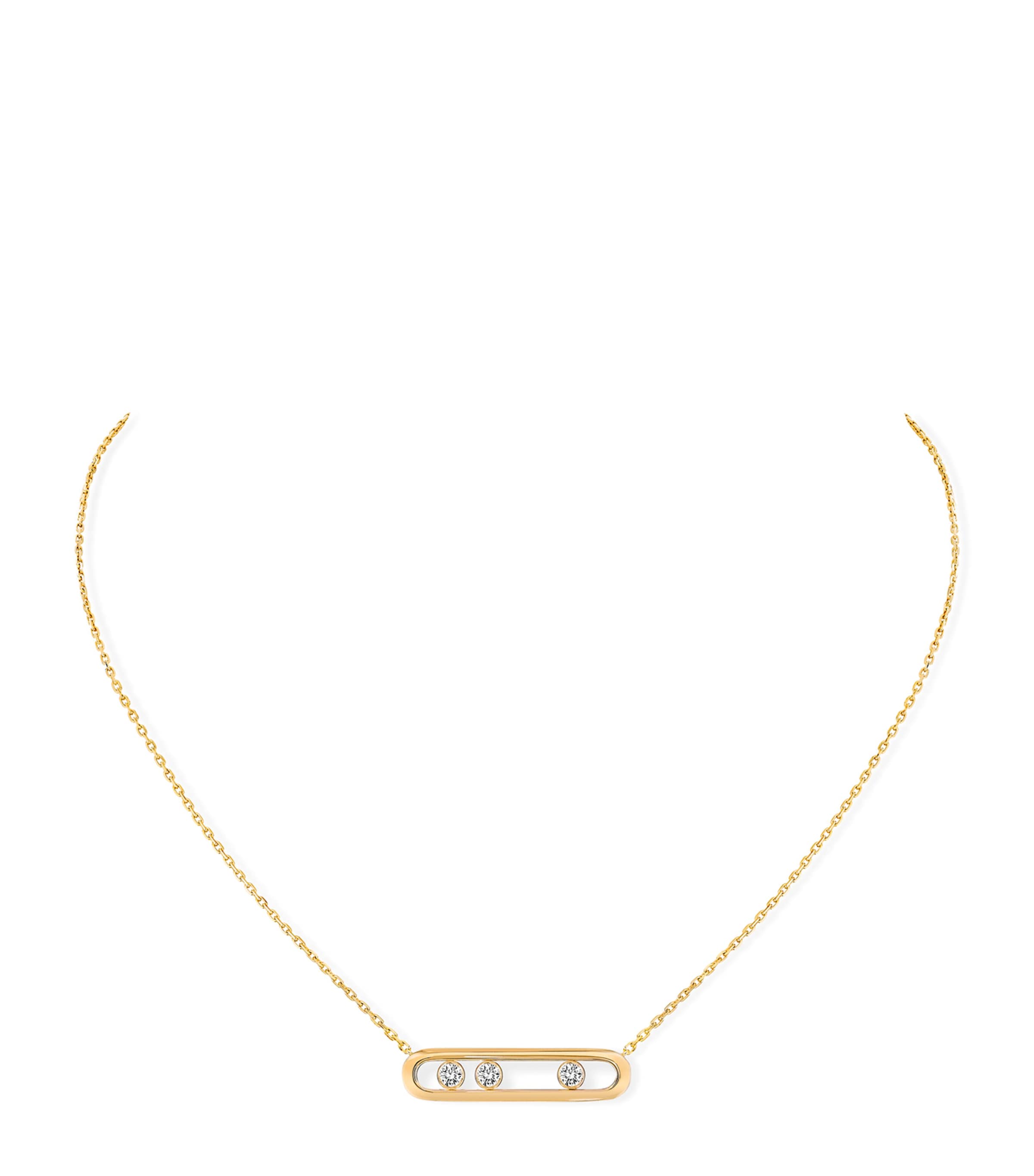 Messika Move Classique Yellow Gold and Diamond Necklace (0.30ct) Yellow Gold