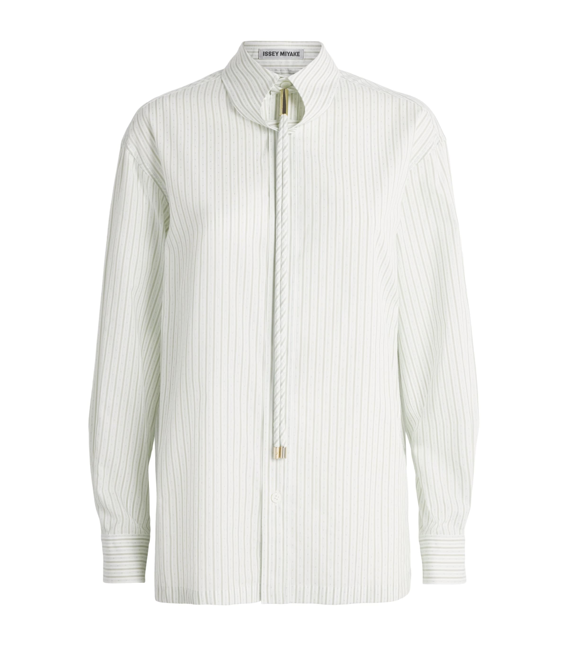 Issey Miyake Womens Cotton Monsieur Shirt White Hued