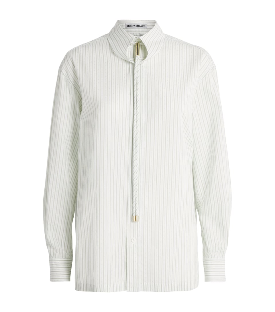 Issey Miyake Womens Cotton Monsieur Shirt White Hued
